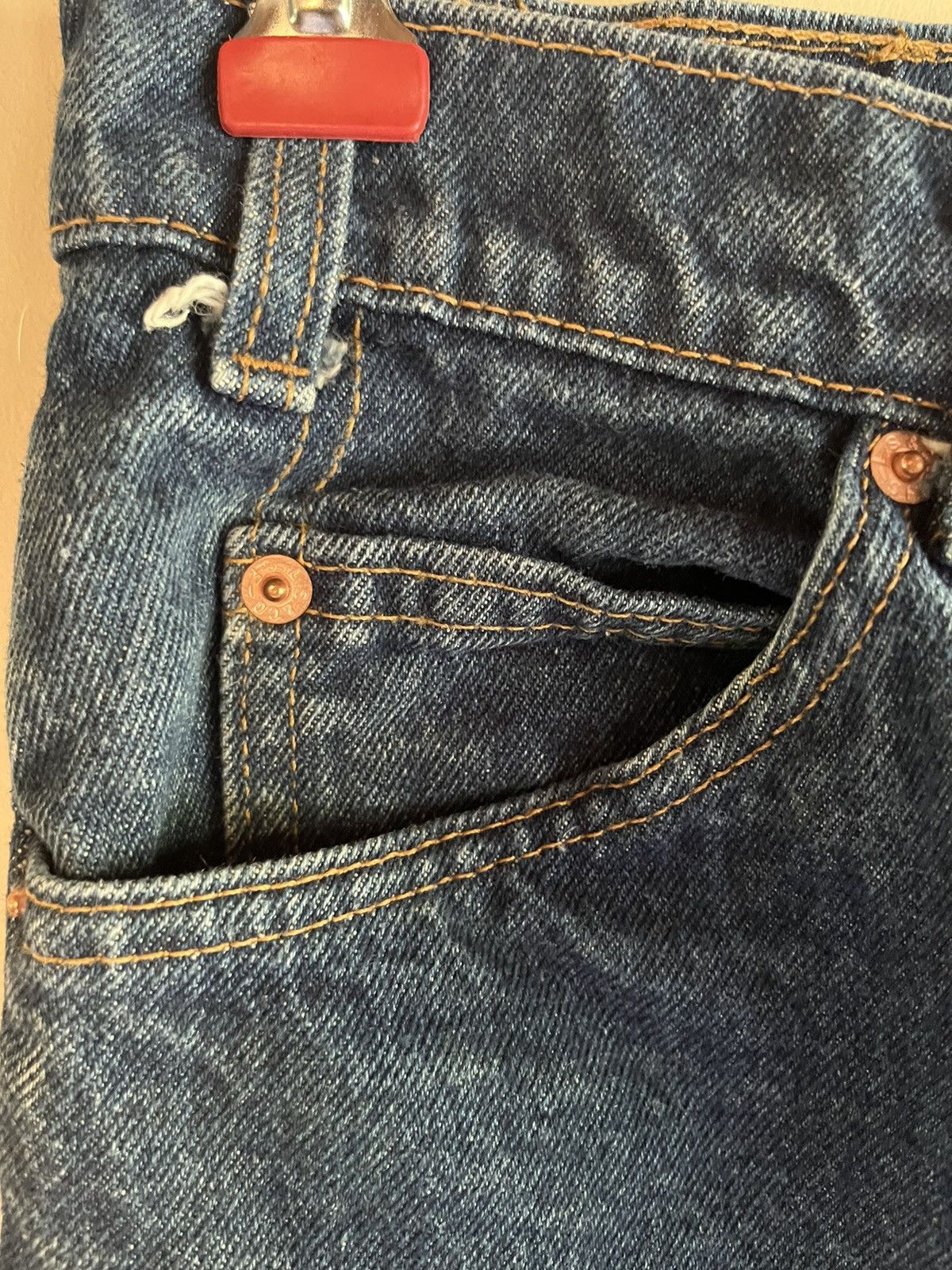 Levi's Vintage Cropped Levi’s Orange Tab 505 32x28 Size US 32 / EU 48 - 5 Thumbnail