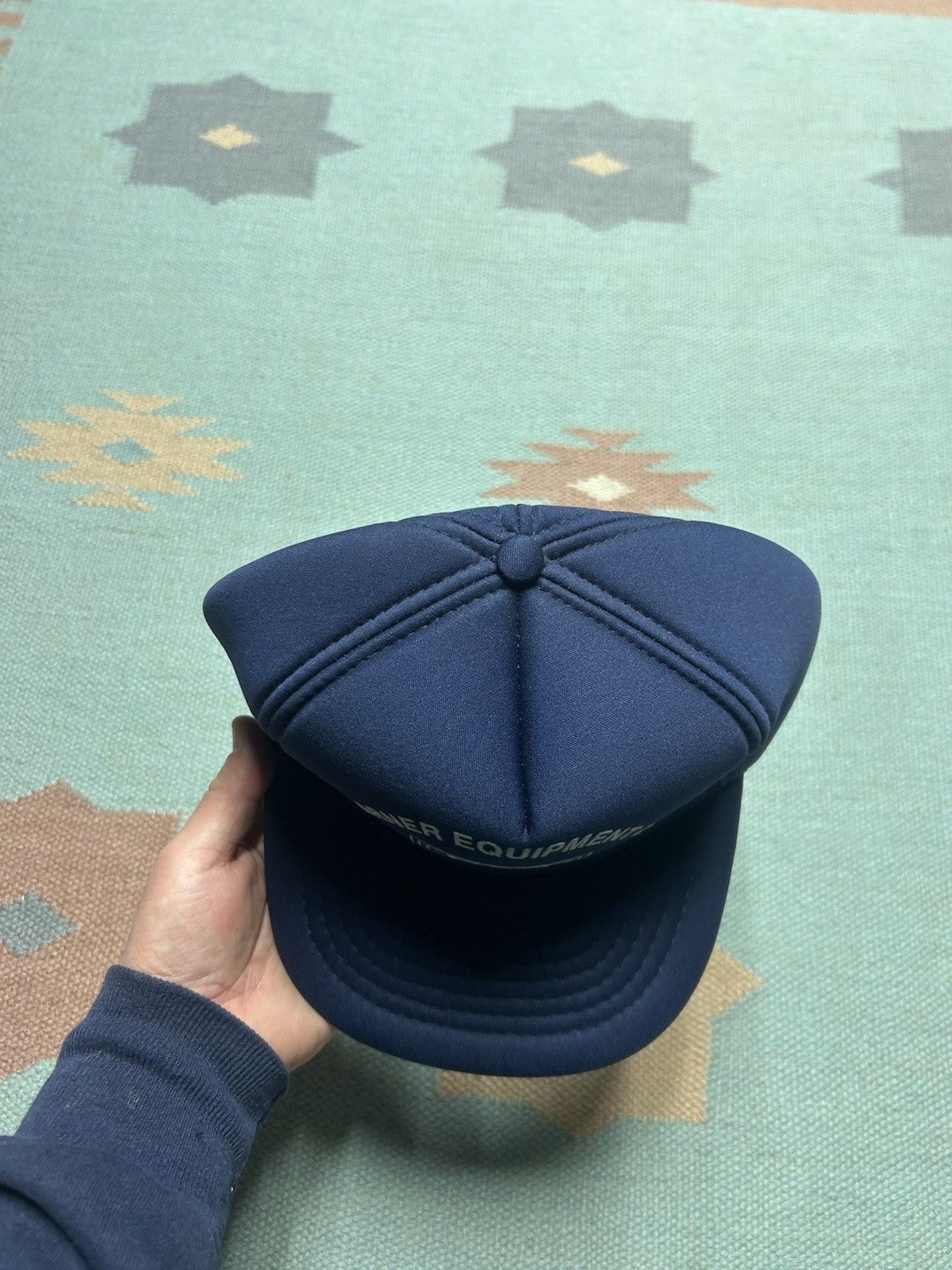 Vintage Vtg Snap hat Horner Equipment Co Saginaw Michigan foam HEC Size ONE SIZE - 3 Thumbnail