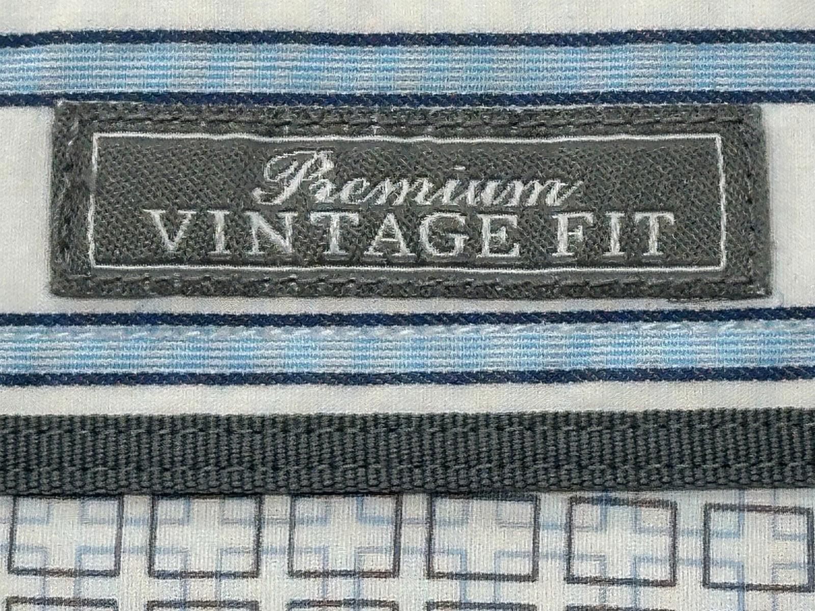 American Eagle Outfitters American Eagle Striped Vintage Fit Button Up Shirt Blue XL Size US XL / EU 56 / 4 - 8 Thumbnail