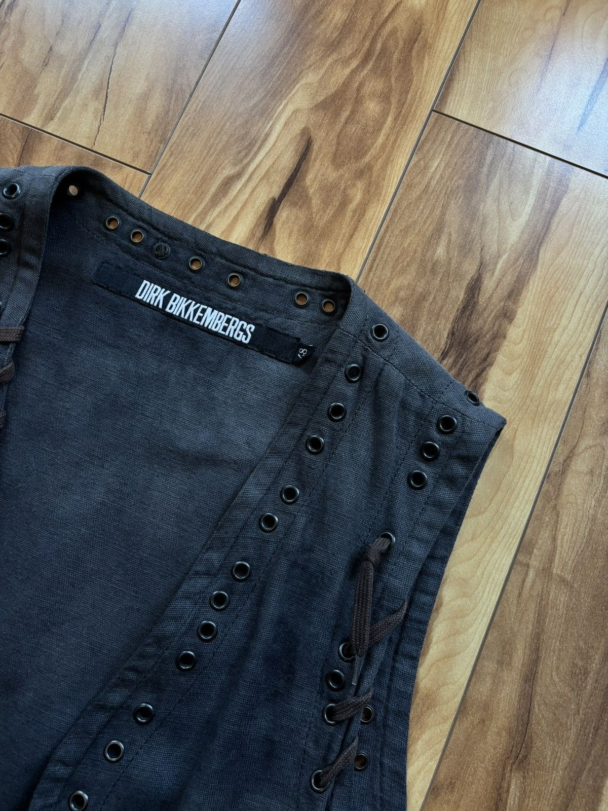 Dirk Bikkembergs Dirk Bikkembergs Grommet Shoelace Vest Size US M / EU 48-50 / 2 - 2 Thumbnail