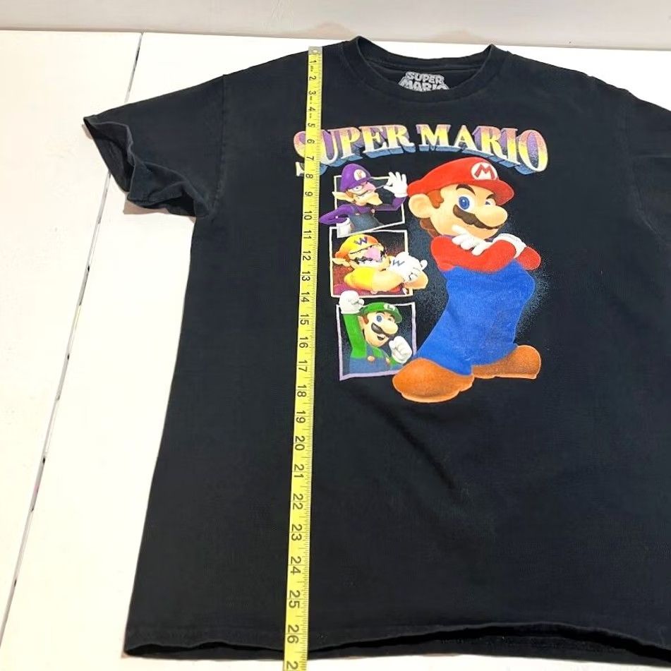 Nintendo Nintendo Super Mario Bros. Character Graphic T-Shirt Men M Black Retro Cartoon Size US M / EU 48-50 / 2 - 6 Thumbnail