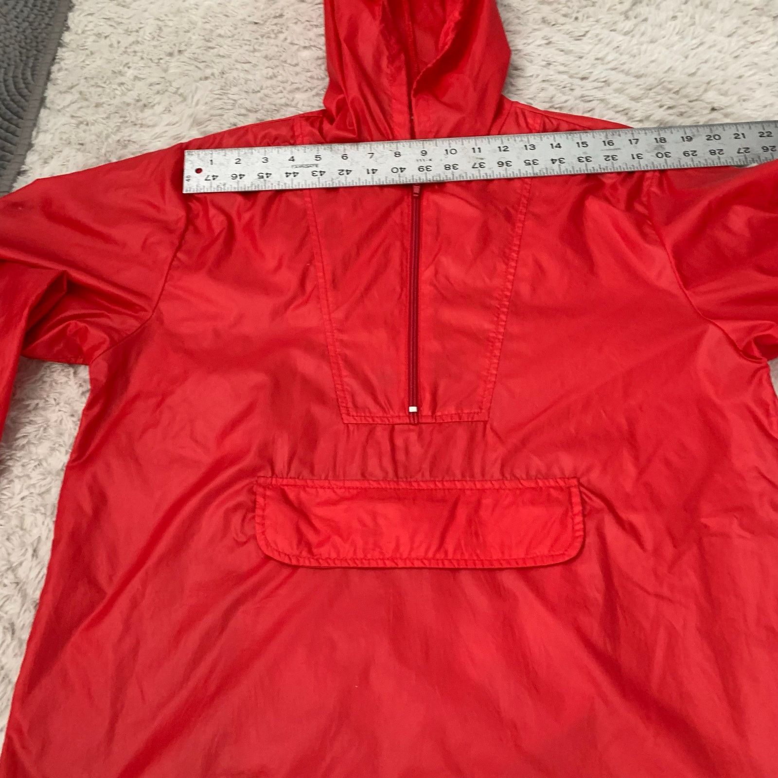 Gap Vintage 1980s Gap Red Windbreaker Poncho Size US M / EU 48-50 / 2 - 7 Thumbnail