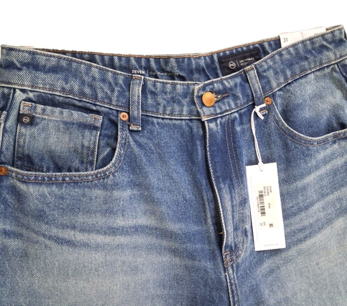 AG Adriano Goldschmied AG Adriano Goldschmied Size 31 Ultra Wide Leg Republic Deven Size 31" - 11 Thumbnail