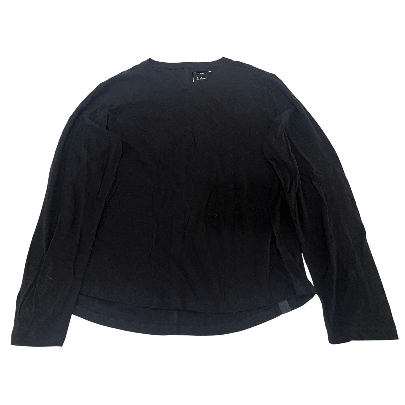 15-22 Lahgo Lunya Men's 100% Pima Cotton Sleepwear Top 1XL in Black, Men's (Size 38)