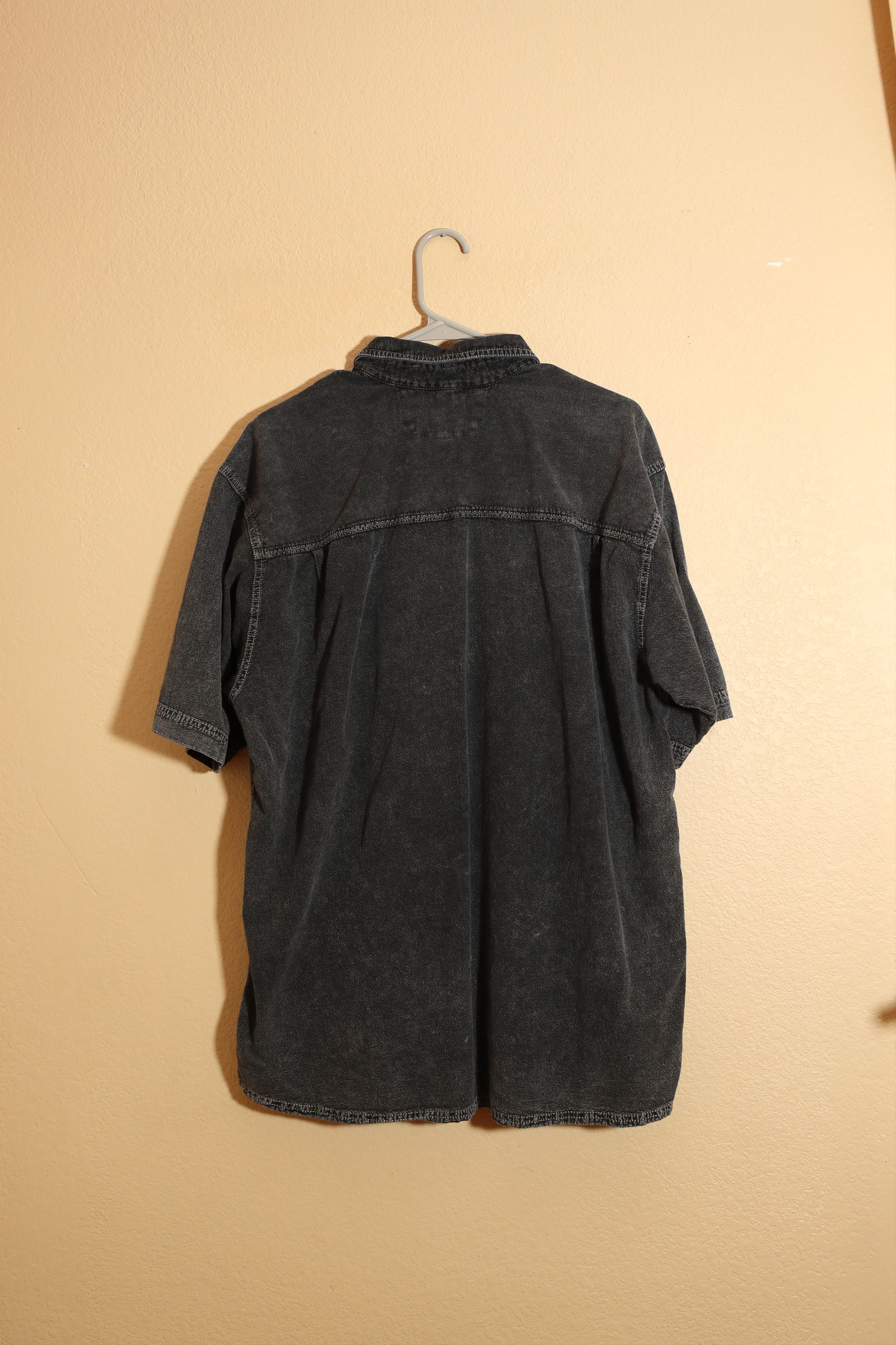 Vintage Farthest Point Casuals Grey Denim Button Up Shirt (L) Size US L / EU 52-54 / 3 - 2 Thumbnail