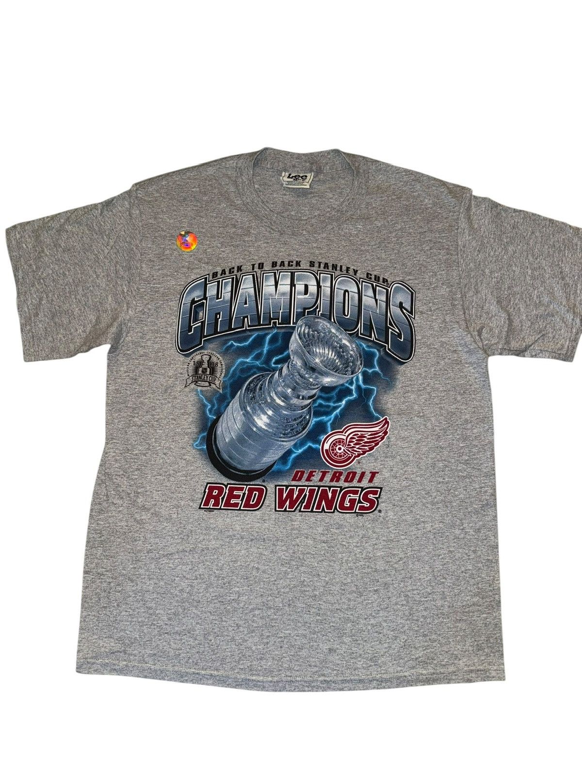 NHL vintage 1998 detroit redwings nhl championship lightning tee Size US L / EU 52-54 / 3 - 2 Thumbnail