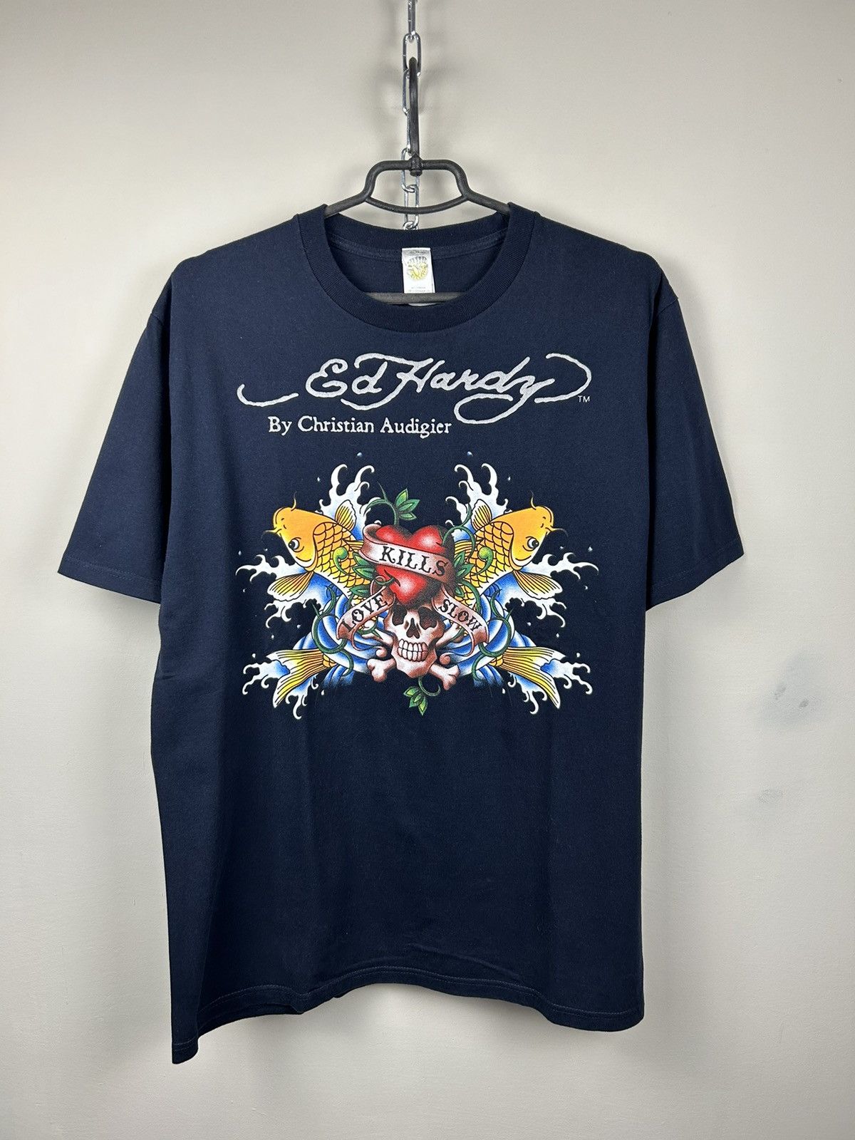 Ed Hardy Vintage Ed Hardy Graphic Print T shirt Size US XL / EU 56 / 4 - 1 Thumbnail