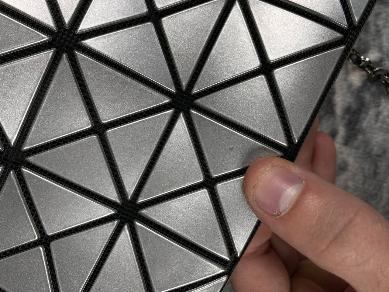 Issey Miyake Bao Bao Bao Bao Issey Miyake Clutch Bag Women Gray Size ONE SIZE - 3 Thumbnail