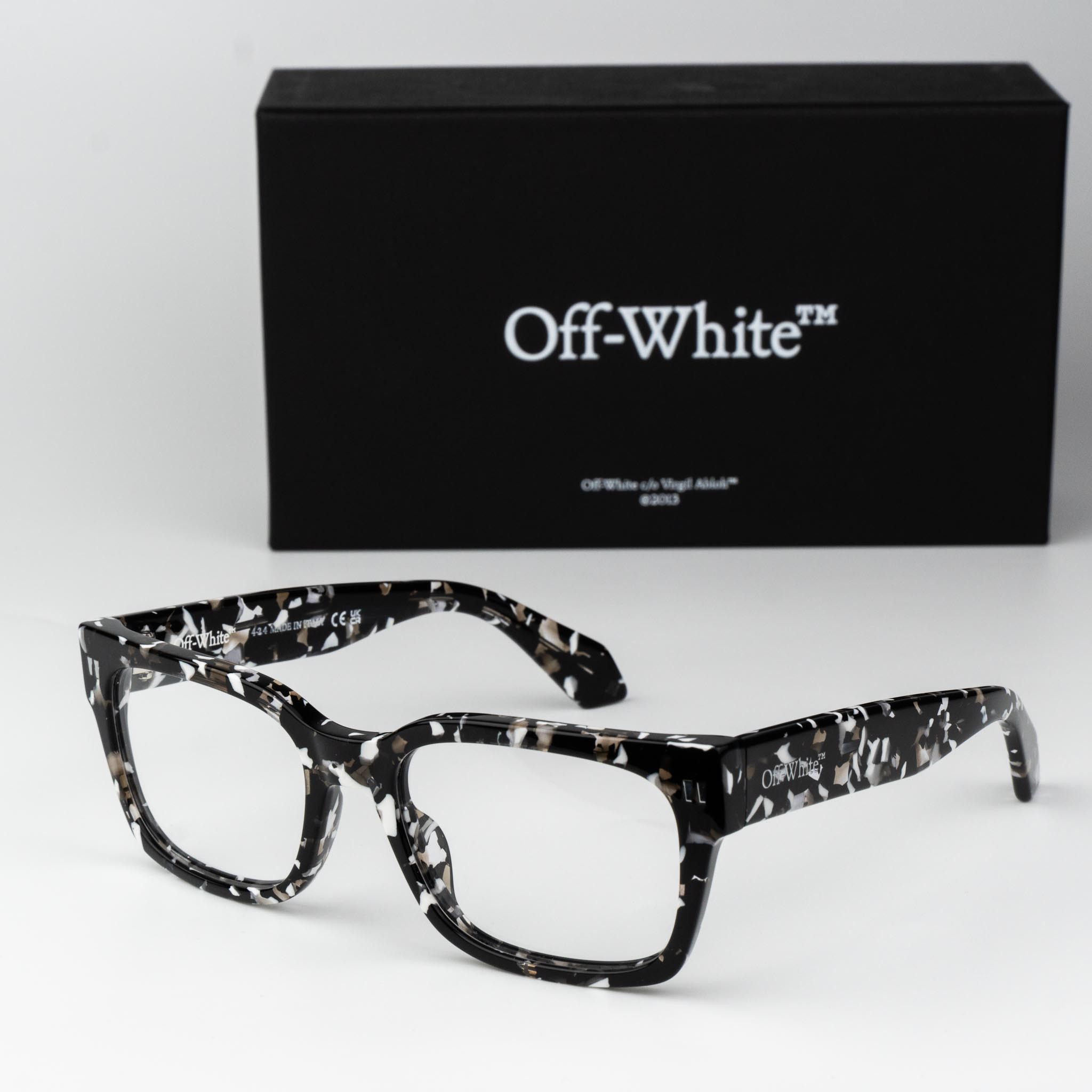 ?️ New Off-White OERJ056 STYLE 56 1200 Eyeglasses - Havana Black Frame 53mm Off-White Sunglasses Leonardo Havana green Man Woman | eBay main image 3