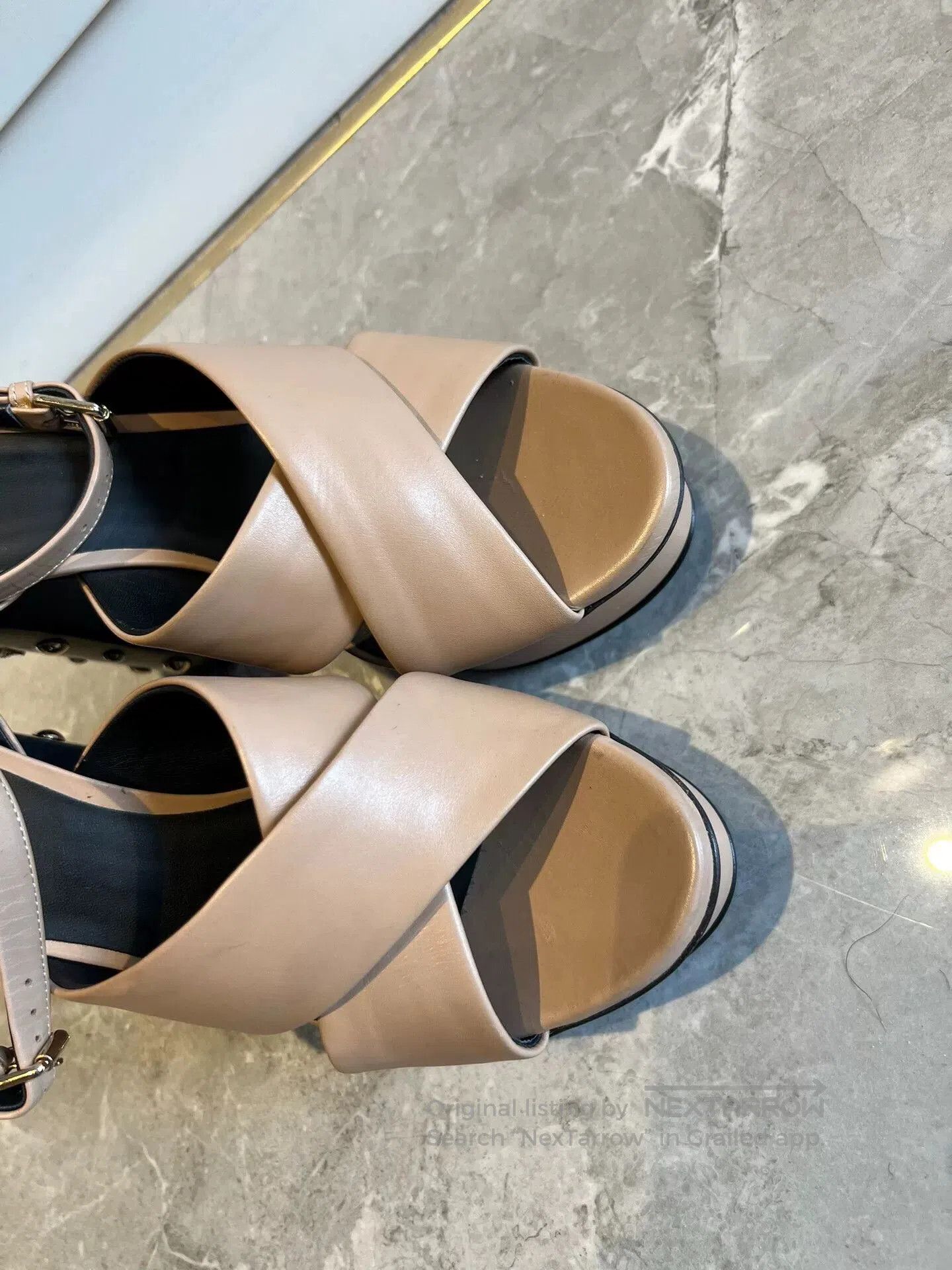 Versace Versace Leather High-Heel Sandals. Size US 6 / IT 36 - 4 Thumbnail