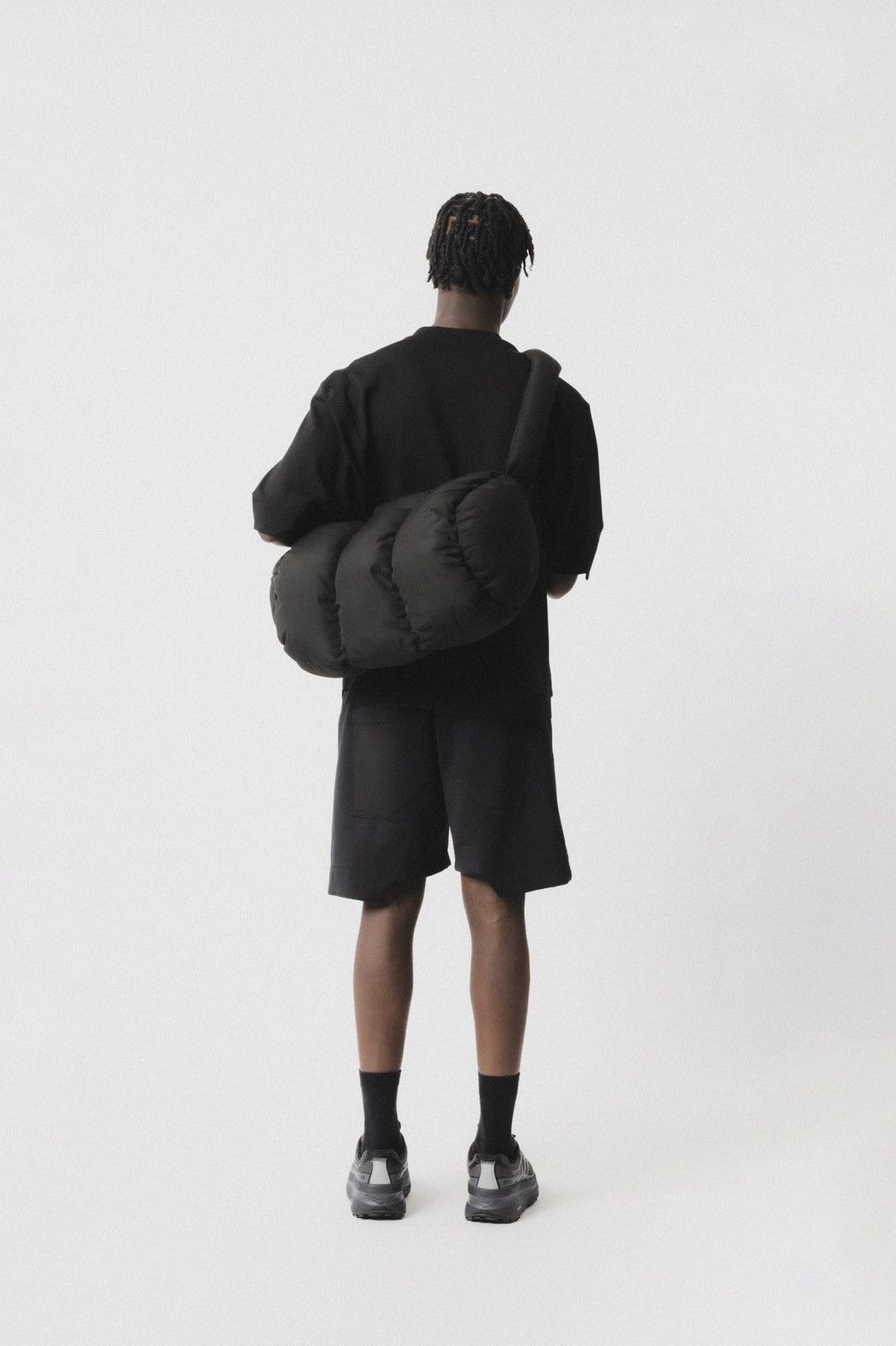 Other Roy Michael Padded Puffer Satin-Lined Duffel Bag Black Yeezy Size ONE SIZE - 3 Thumbnail