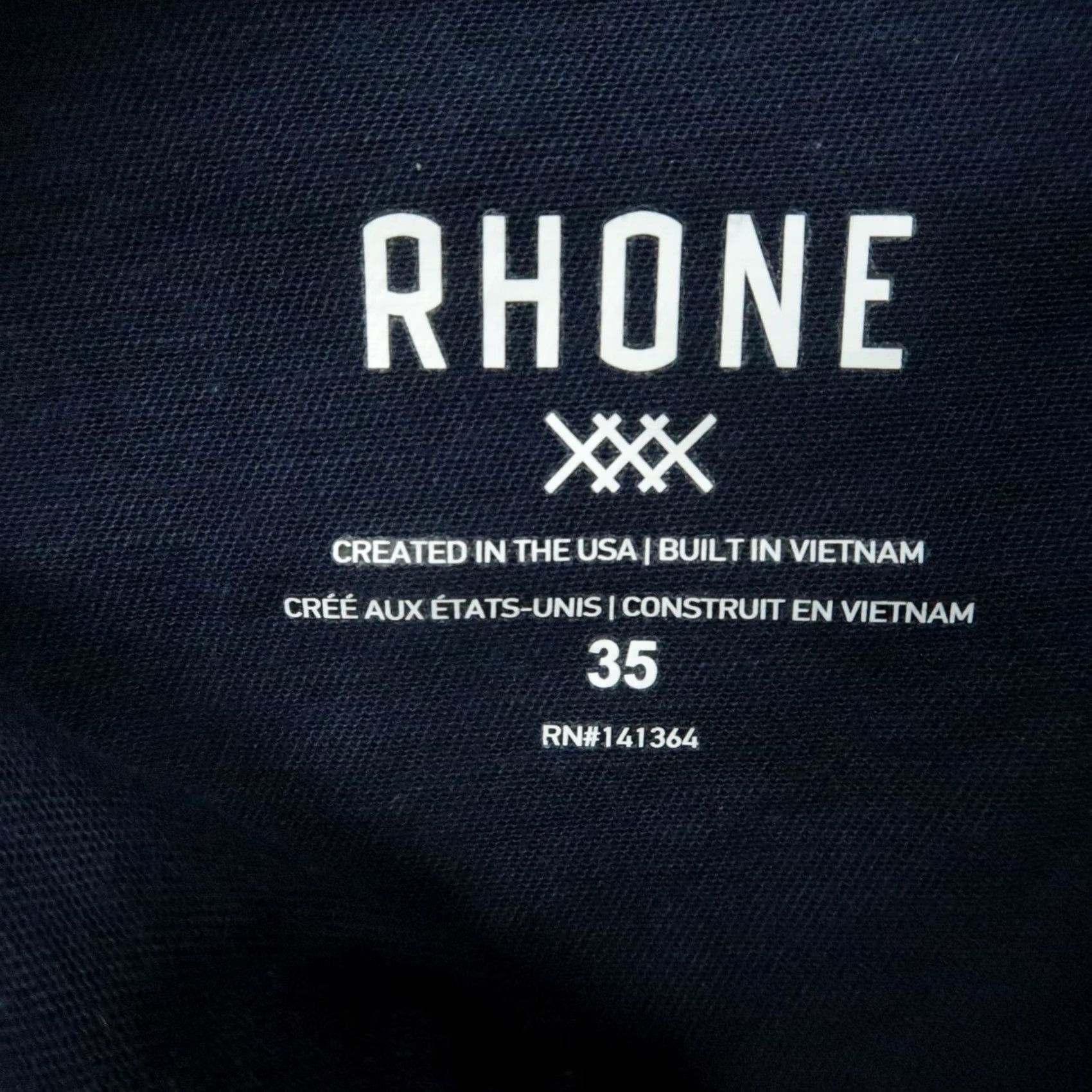 Rhone Rhone Pants Mens 35x30 Blue Everyday Twill 5 Pocket Trouser Chino Size US 35 - 5 Thumbnail