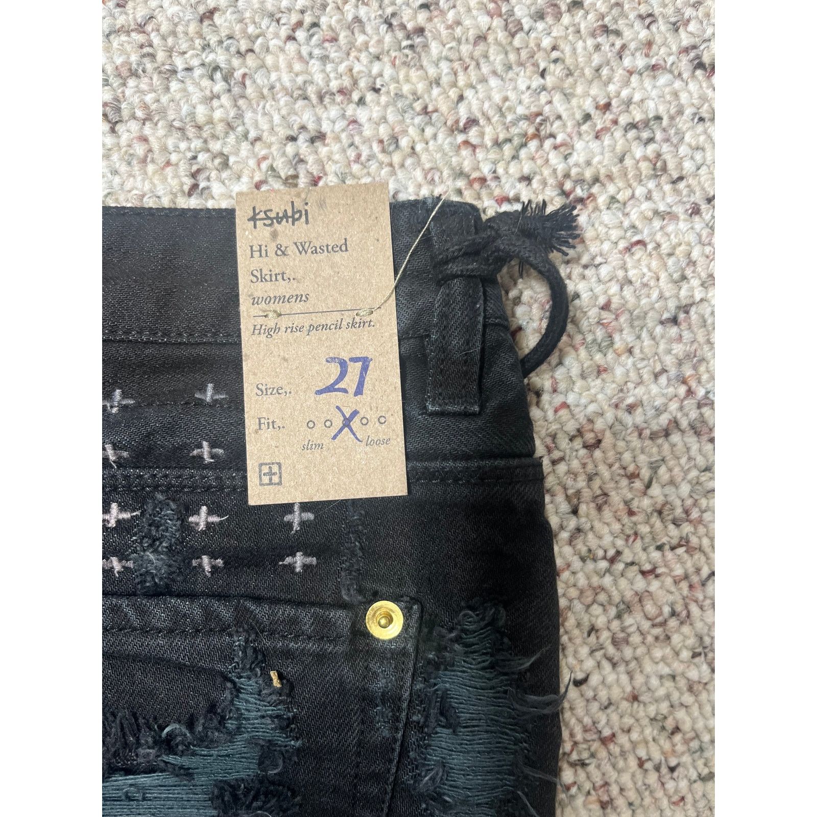 Ksubi Ksubi High Rise Pencil Distressed Denim Skirt Streetwear 6 Size 28" / US 6 / IT 42 - 5 Thumbnail