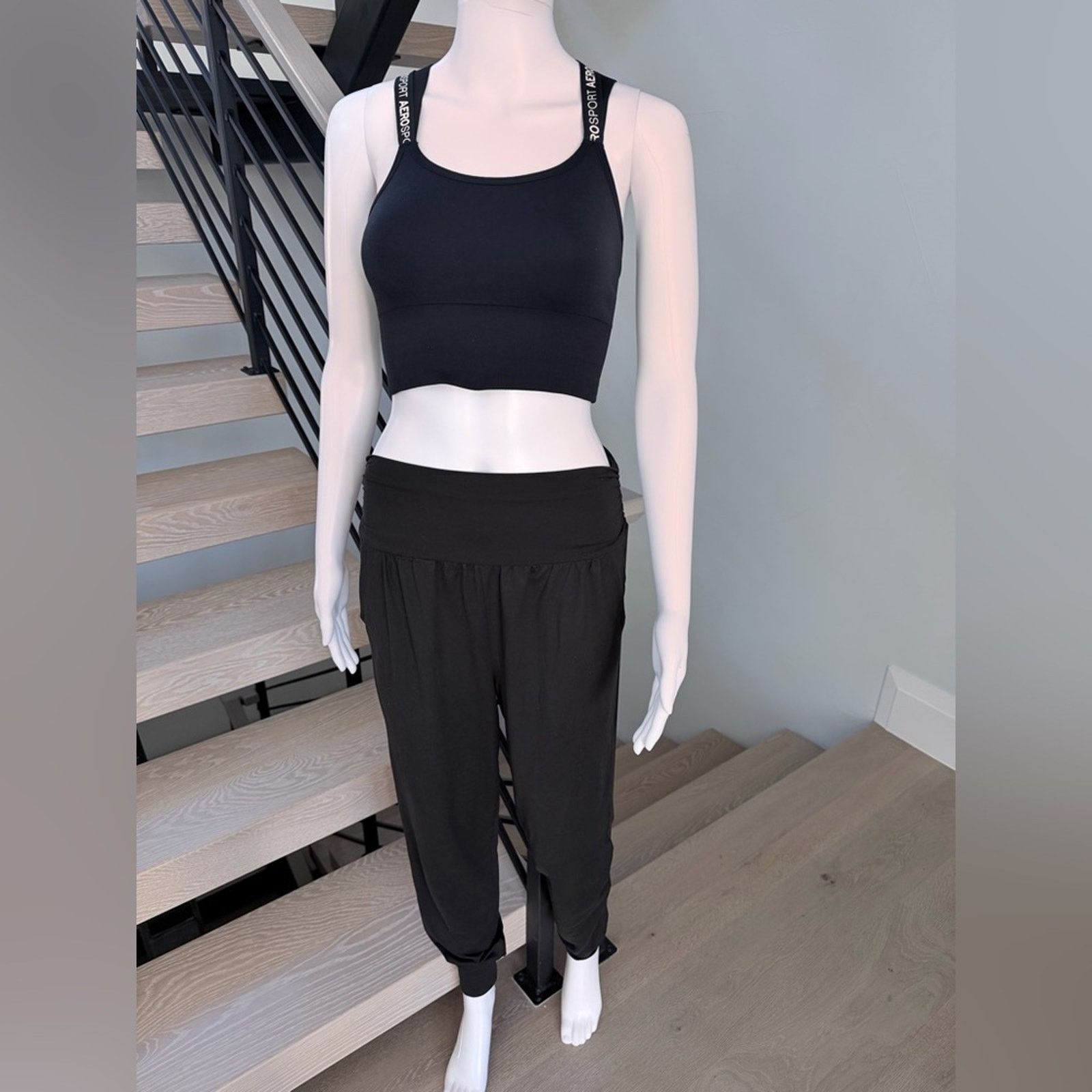Other New Loungewear Black Sports Bra and Joggers Set size S Size S / US 4 / IT 40 - 3 Thumbnail