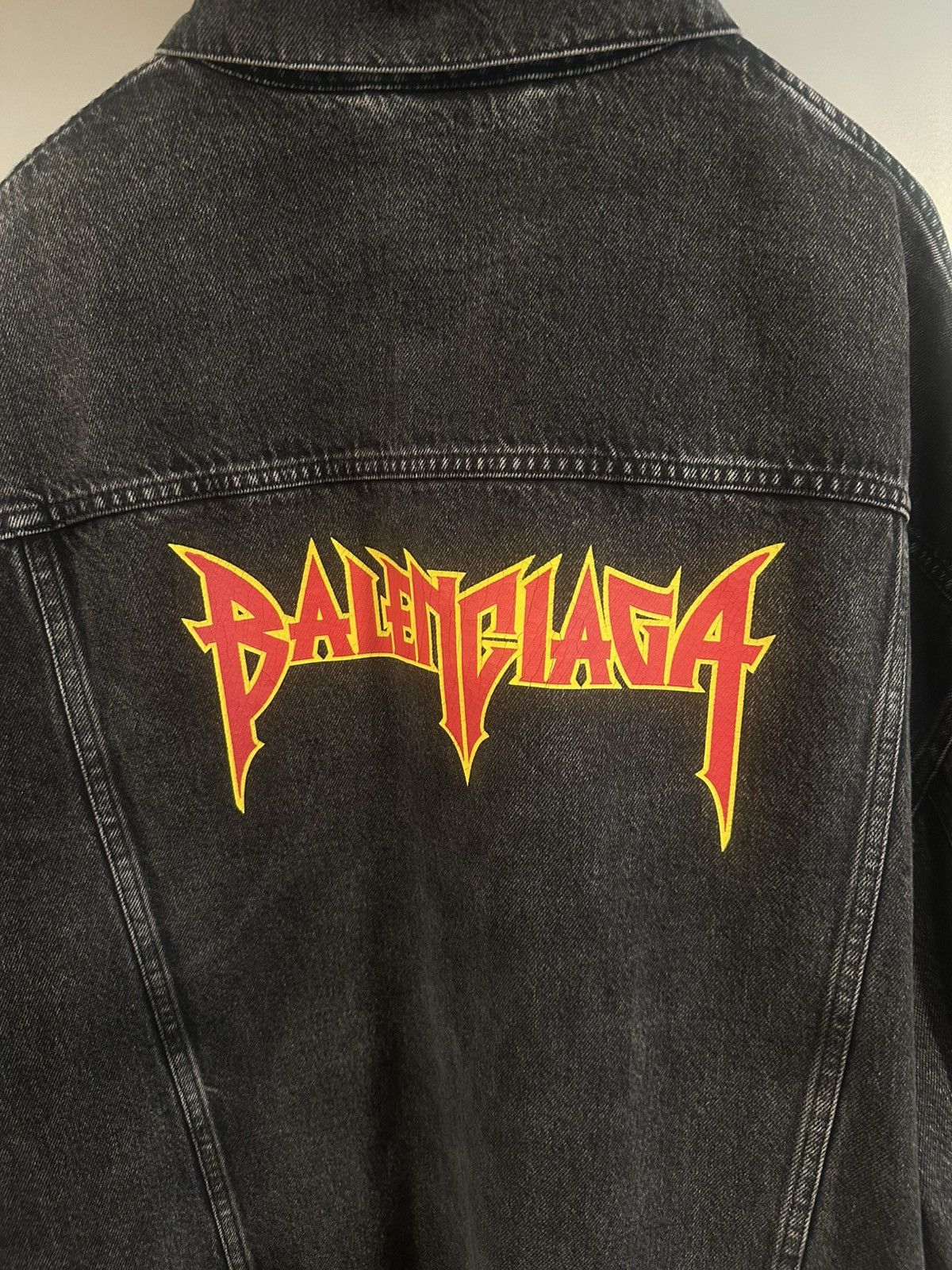 Balenciaga Balenciaga Matalica Denim Jacket Size US XL / EU 56 / 4 - 5 Thumbnail