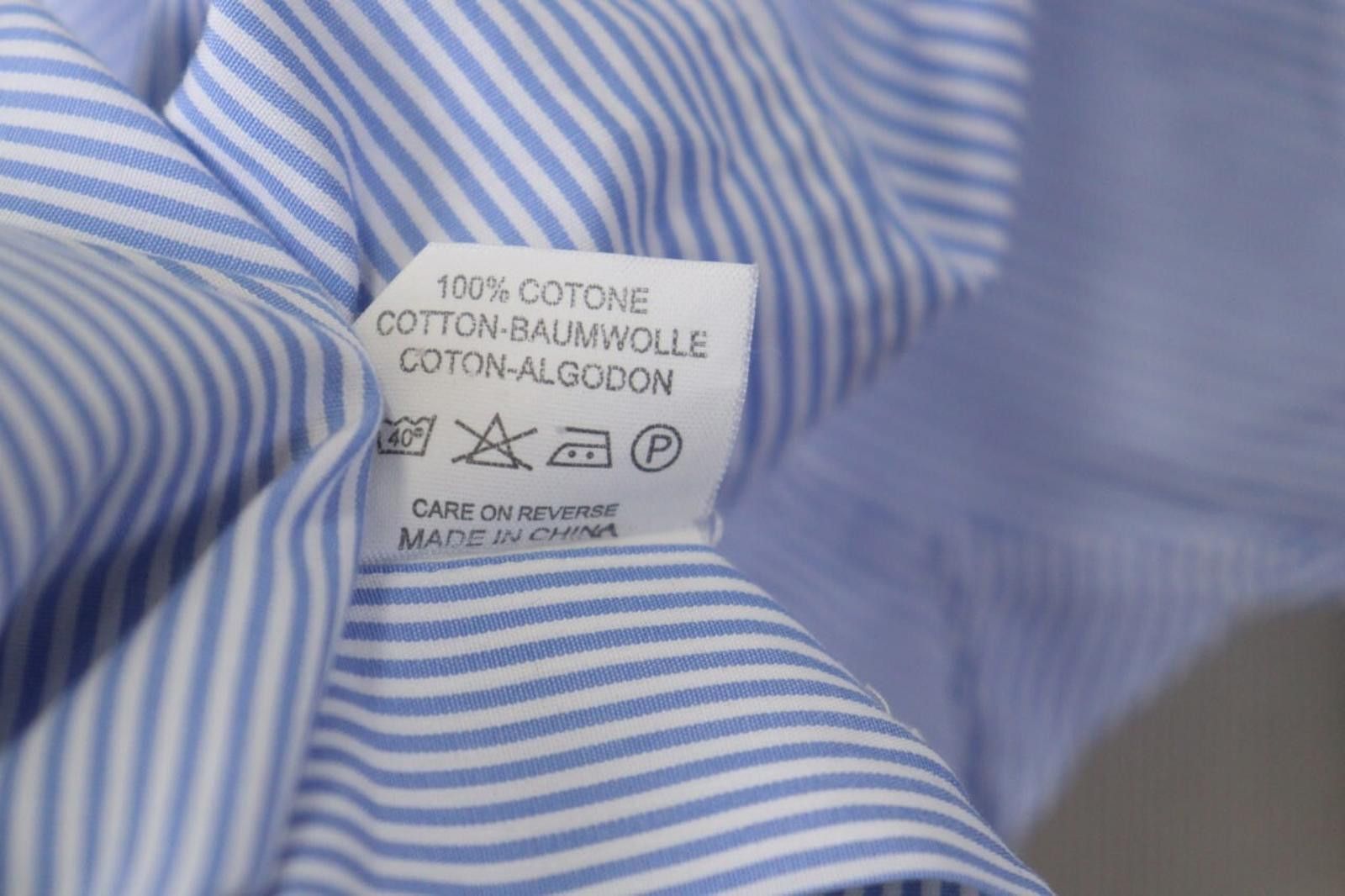 Designer Boggi 100% Cotton White Button Front Dress Shirt Size 40 Size 38R - 12 Thumbnail