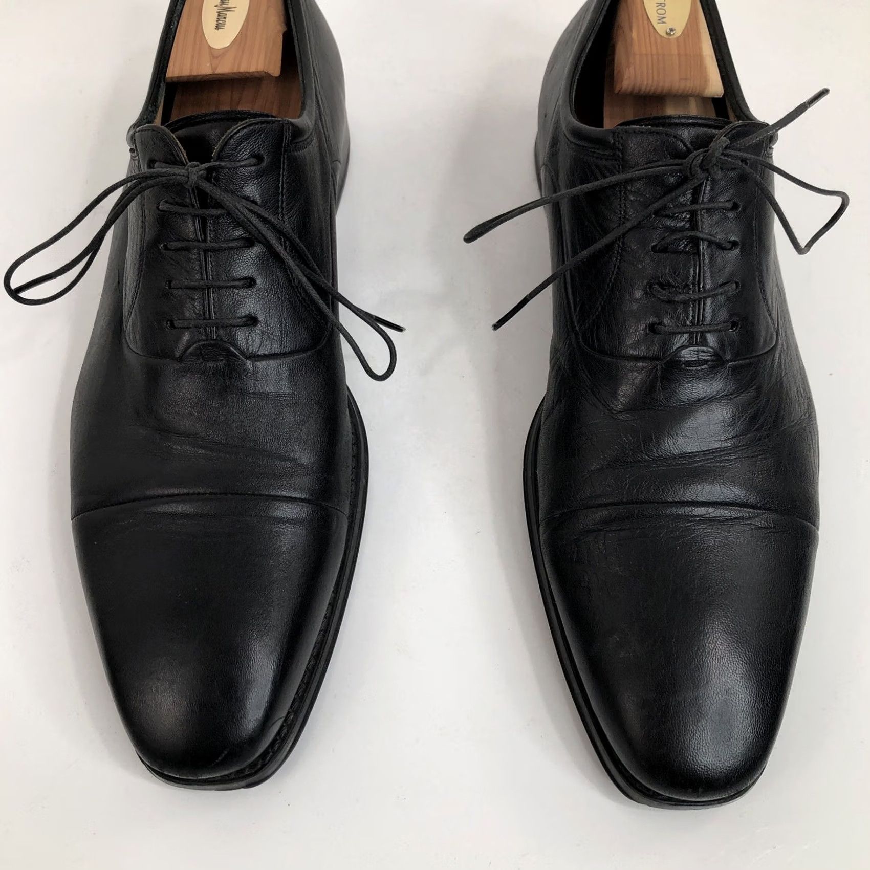 Magnanni MAGNANNI Leather Shoes Black 11.5 D Oxford Cap Toe Mens Size ONE SIZE - 2 Thumbnail
