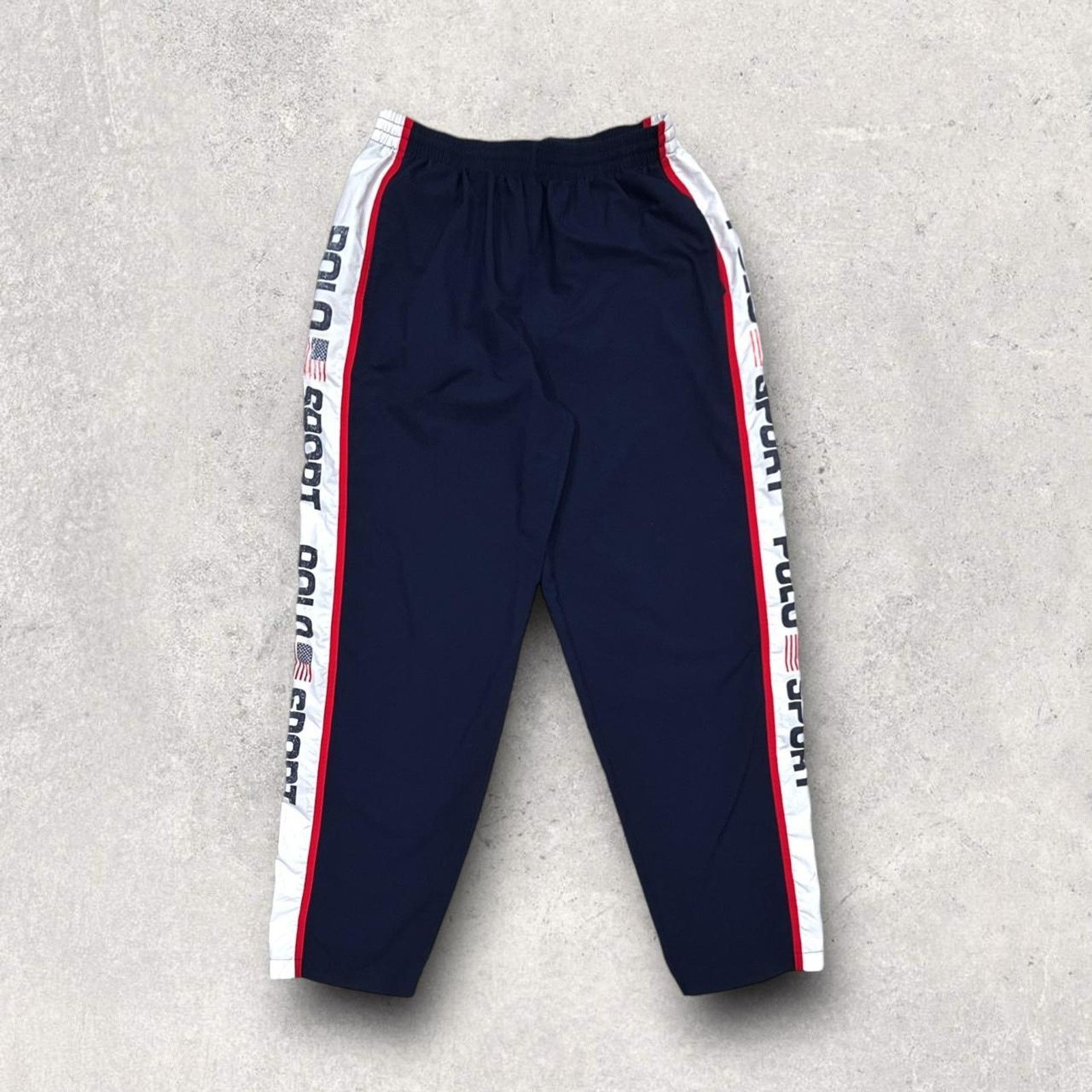 Polo Ralph Lauren Polo Sport by Ralph Lauren (Vintage) Navy Track Pants Size US 30 / EU 46 - 1 Thumbnail