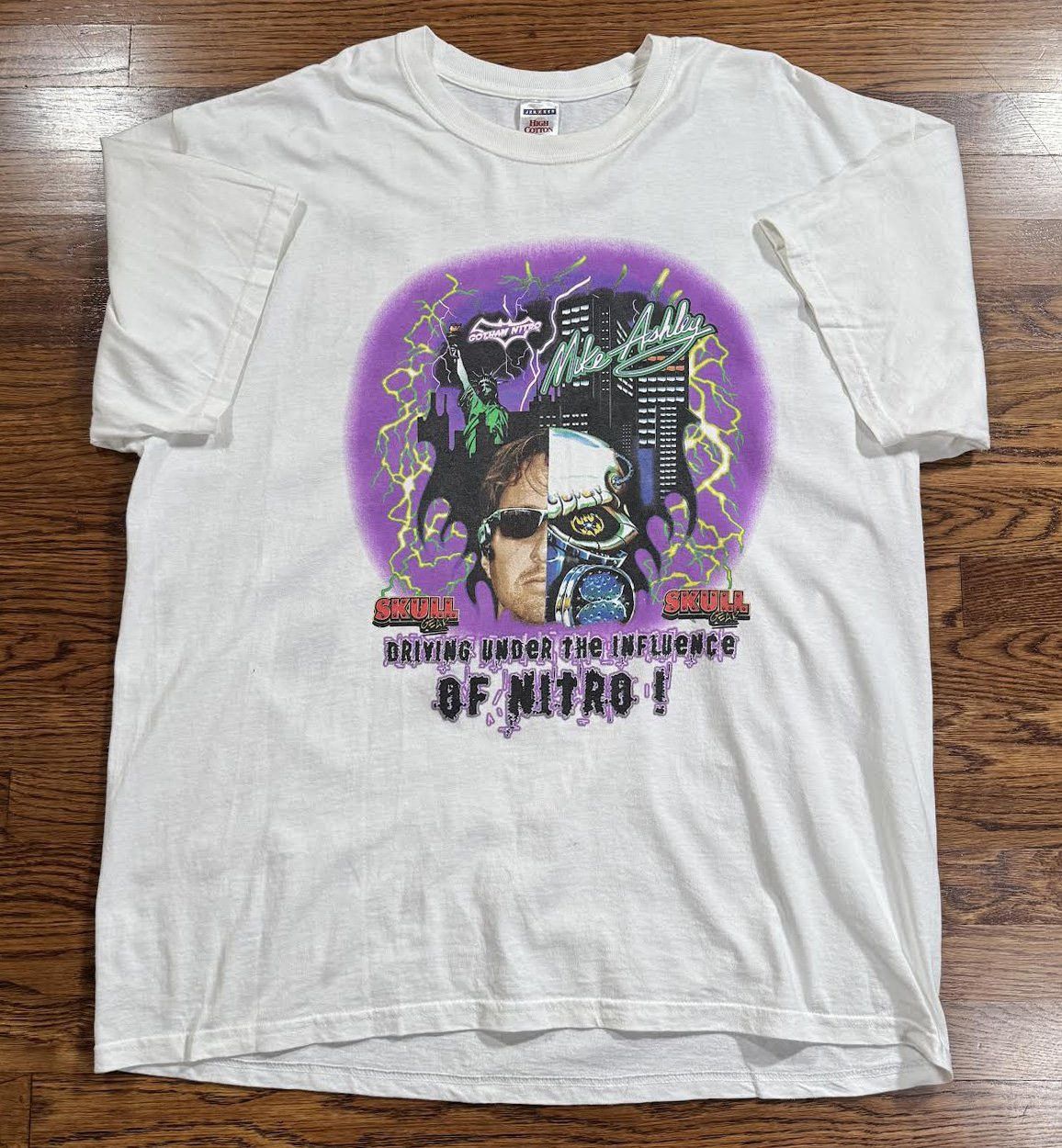 Vintage Vintage Mike Ashley Skull Gear T Shirt (Size XXL) Size US XXL / EU 58 / 5 - 3 Thumbnail