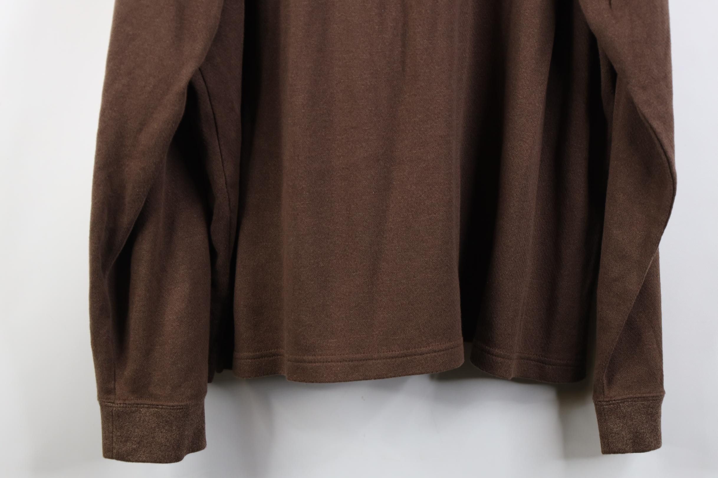 Vintage Vintage 90s Streetwear Collared Long Sleeve Rugby Polo Brown Size US XXL / EU 58 / 5 - 10 Thumbnail