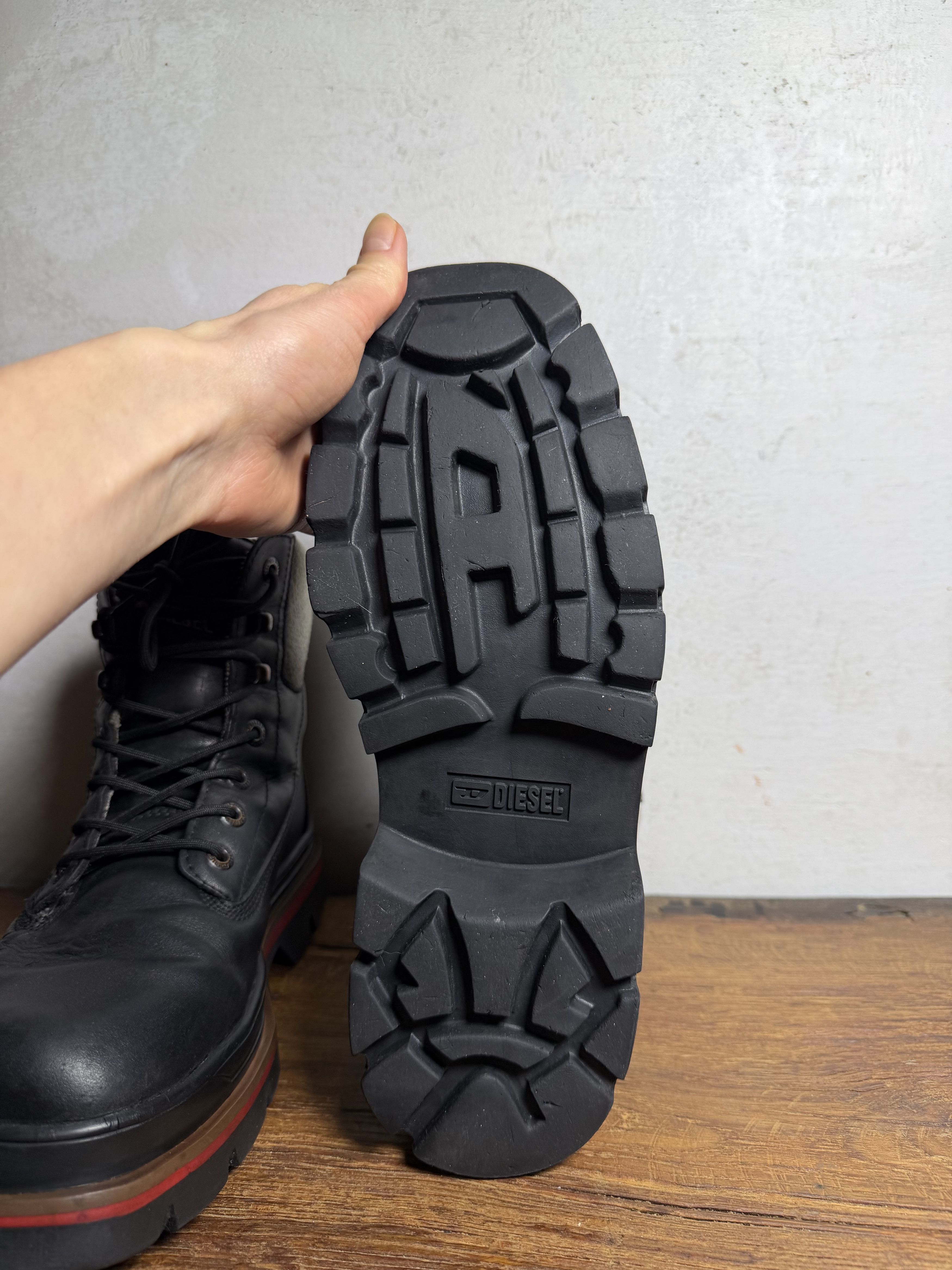 Diesel Diesel D-Hammer Black Boots Size US 11 / EU 44 - 8 Thumbnail