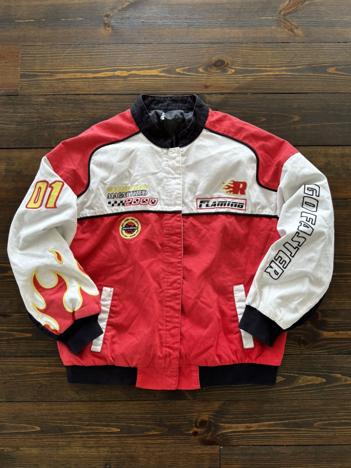 Hysteric Glamour Y2K 00s Aesthetic Patchwork Racing Jacket Size US M / EU 48-50 / 2 - 1 Thumbnail