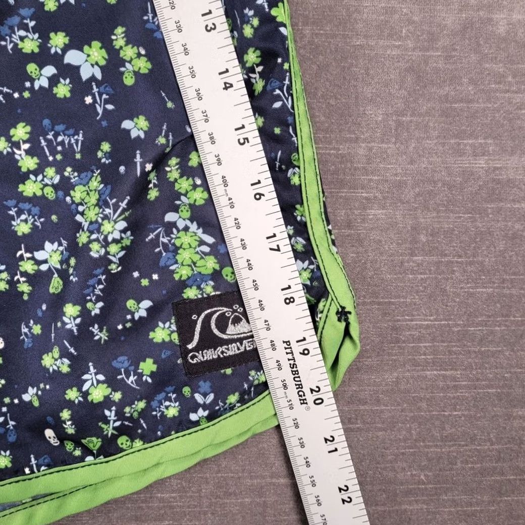 Quiksilver Quiksilver Board Shorts Navy Green Swimming Trunks Beach L Mens Size US 33 - 6 Thumbnail