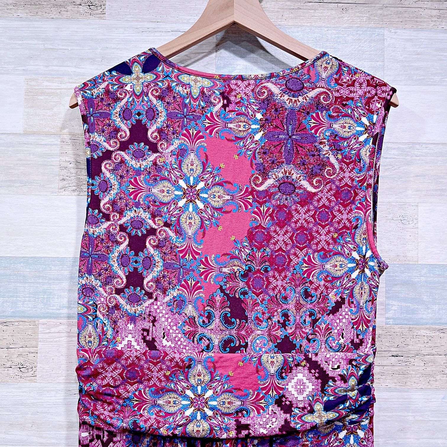 Other Garnet Hill Soleil Maxi Dress Purple Medallion Womens XL Size XL / US 12-14 / IT 48-50 - 4 Thumbnail