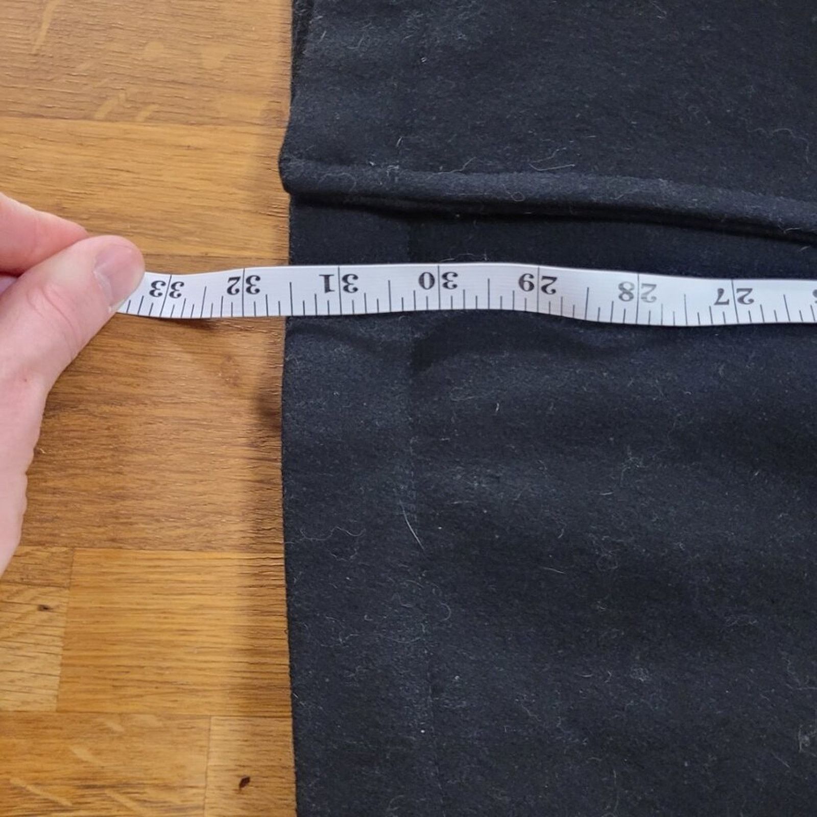 Tommy Hilfiger Tommy Hilfiger Black Wool Blend Double Breasted Peacoat Size US L / EU 52-54 / 3 - 9 Thumbnail