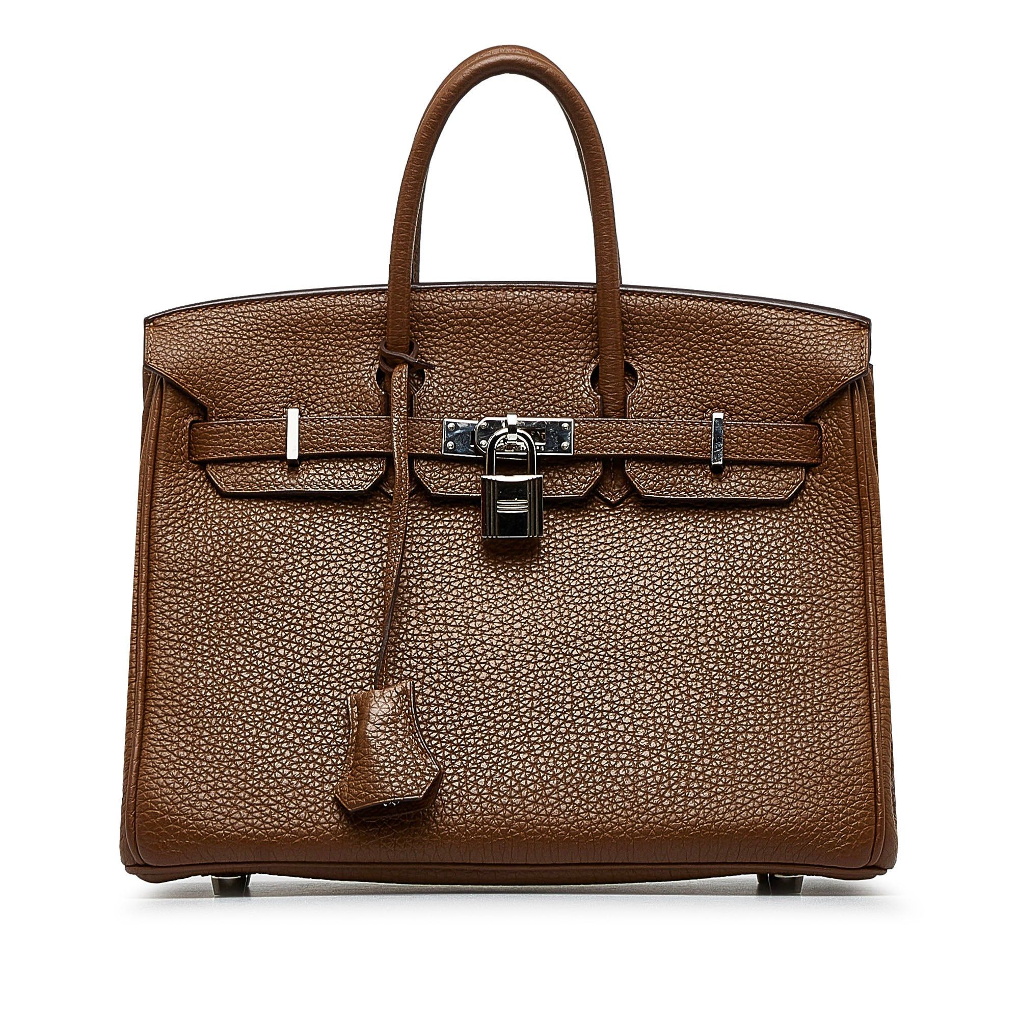 Hermes Hermès Togo Birkin Retourne 25 Brown Size ONE SIZE - 1 Thumbnail
