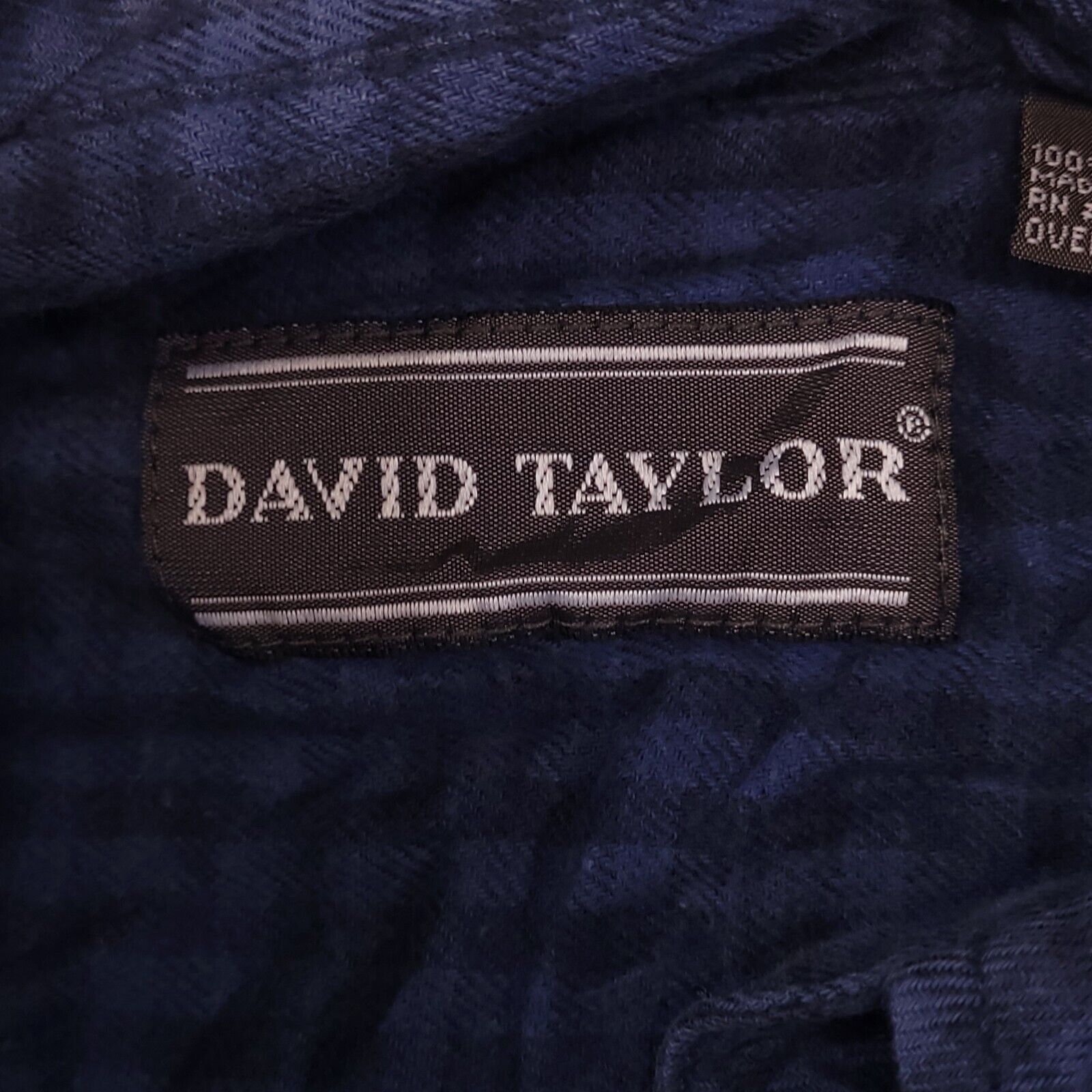 David Taylor David Taylor Gingham Flannel Button Up Shirt Men Size M Blue Size US M / EU 48-50 / 2 - 3 Thumbnail