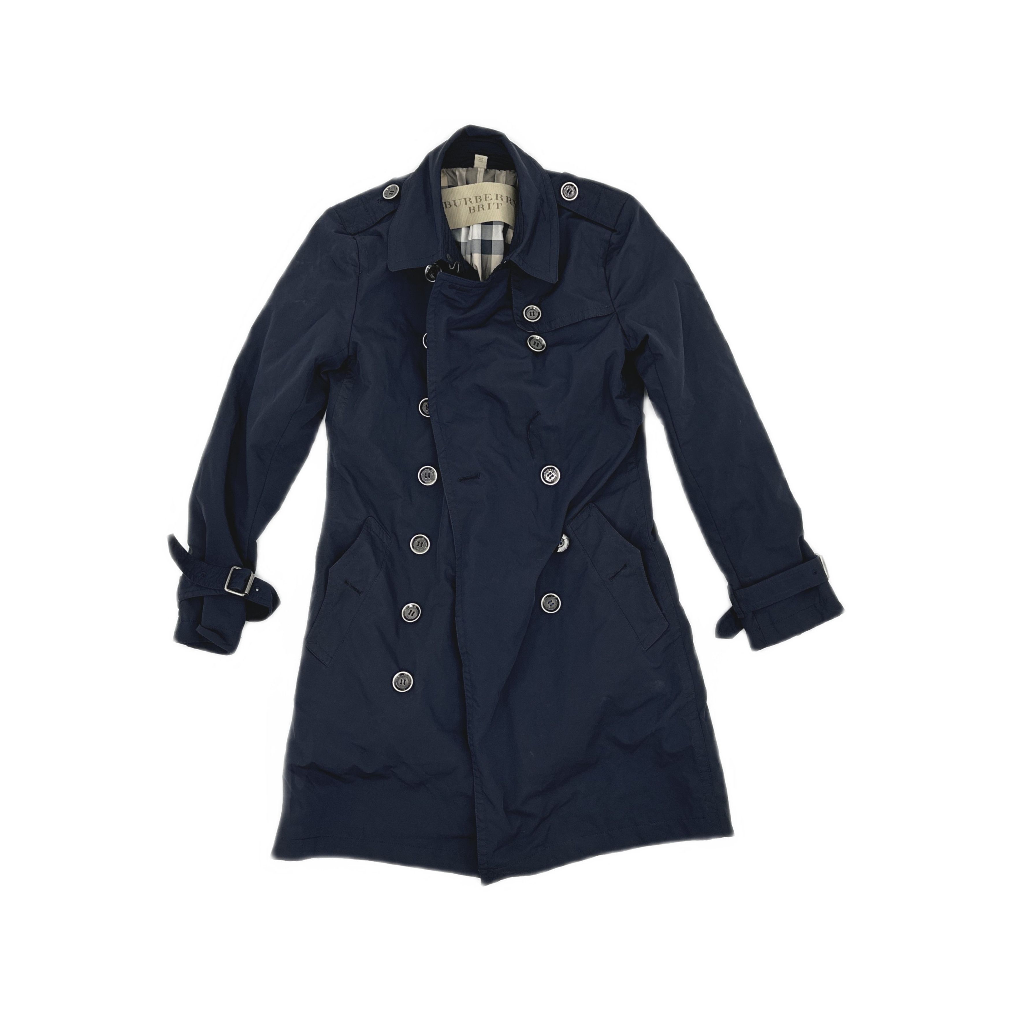 Burberry Burberry Brit Double-Breasted Trench Coat Size US 4 Size XS / US 0-2 / IT 36-38 - 1 Thumbnail