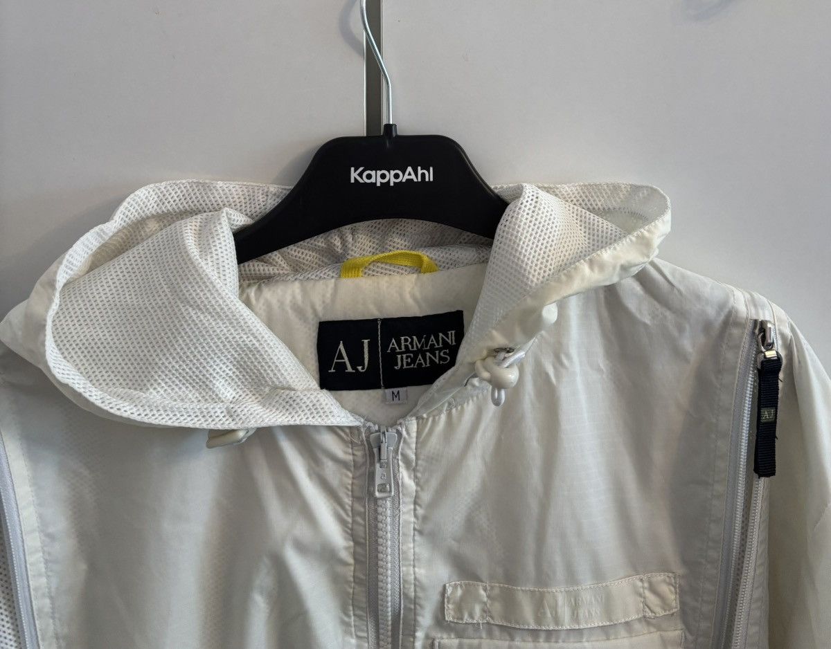 Armani 2000s Armani 5-zip AJ White Jacket Avantgarde Size US M / EU 48-50 / 2 - 6 Thumbnail