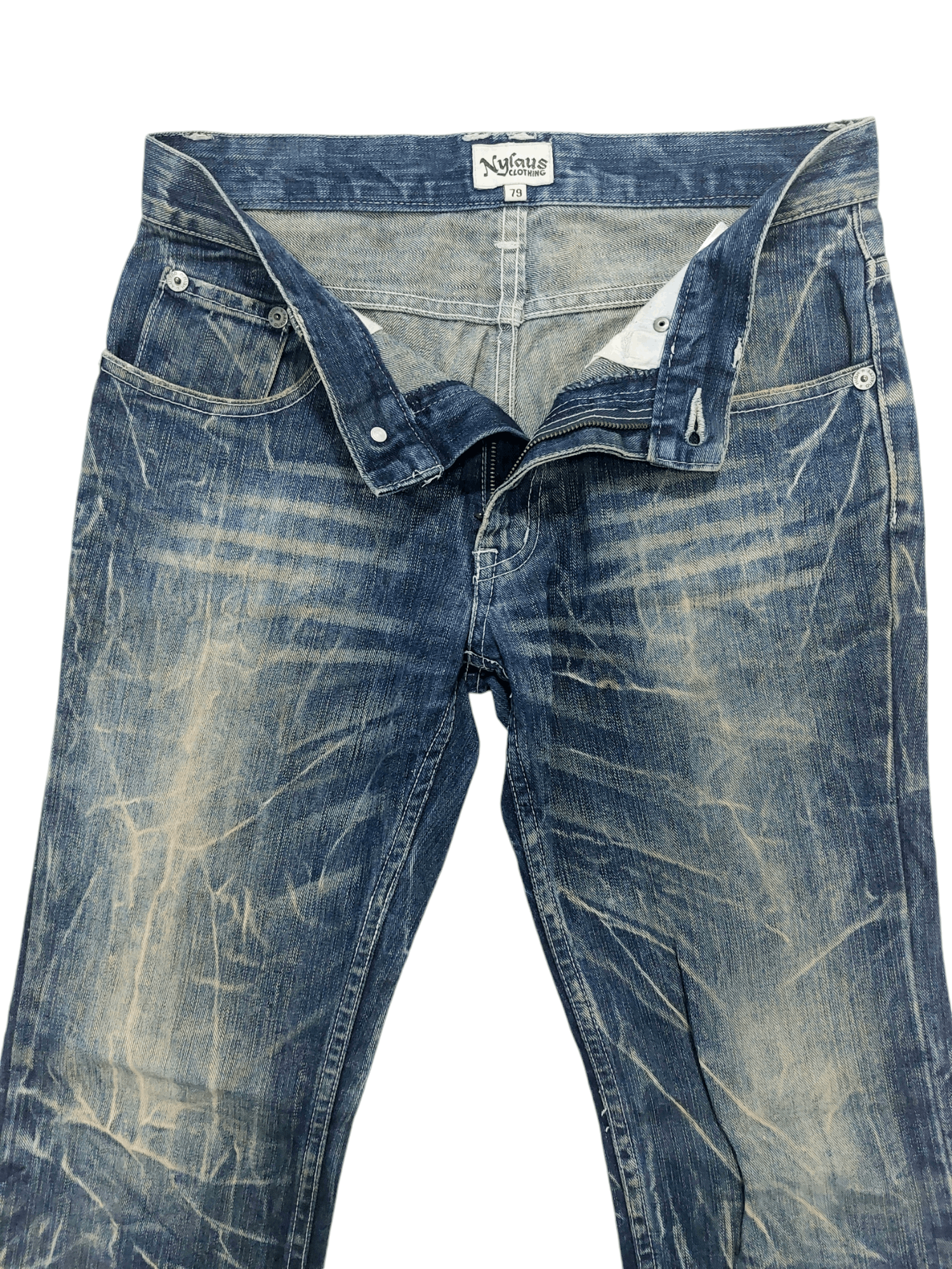 Japanese Brand × Vintage Vintage Nylaus Japan Flare Jeans Size US 31 - 4 Thumbnail