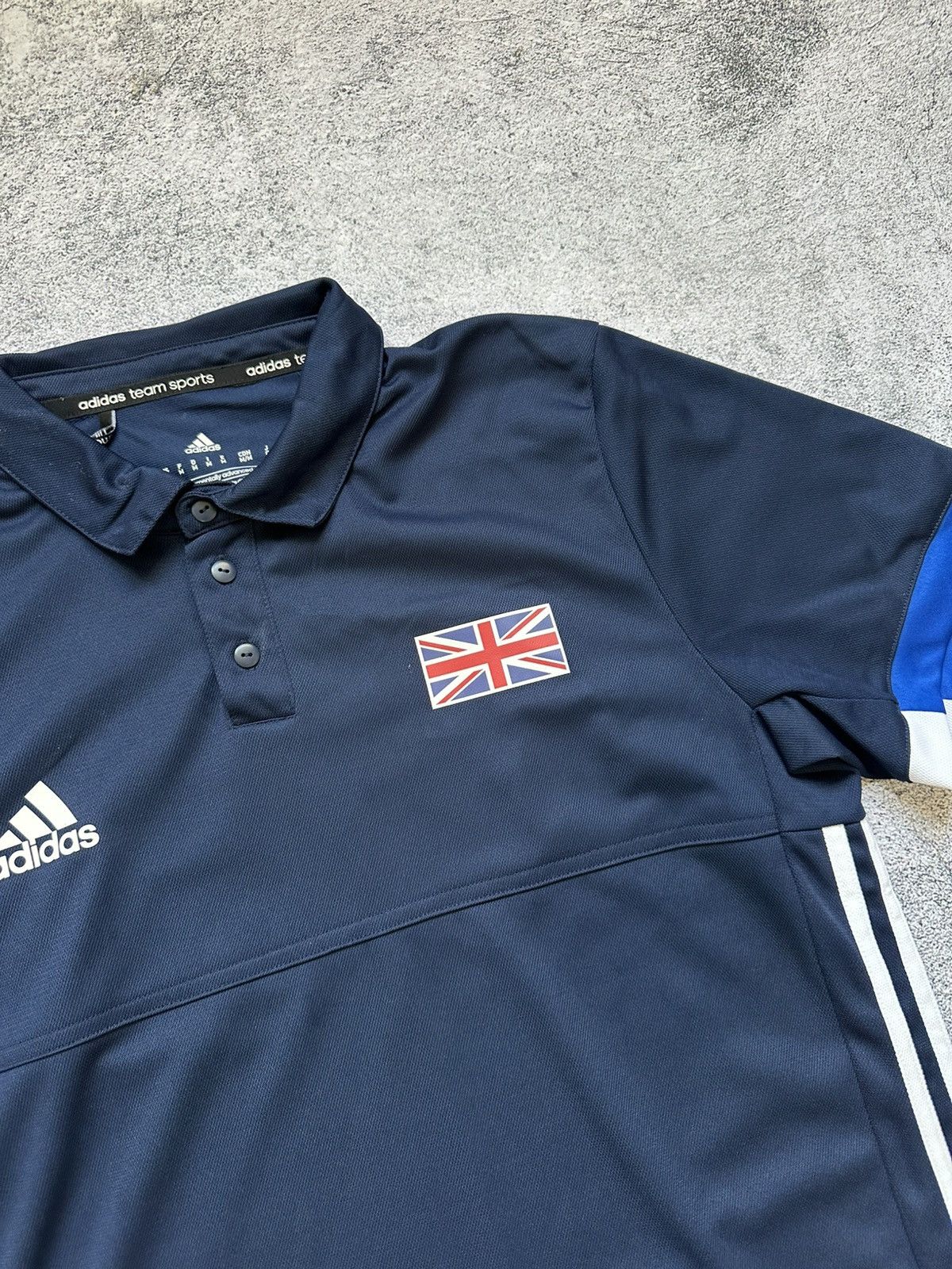 Adidas Great Britain Adidas 2017 T-shirt Big Logo Blue Fit Size US M / EU 48-50 / 2 - 7 Thumbnail