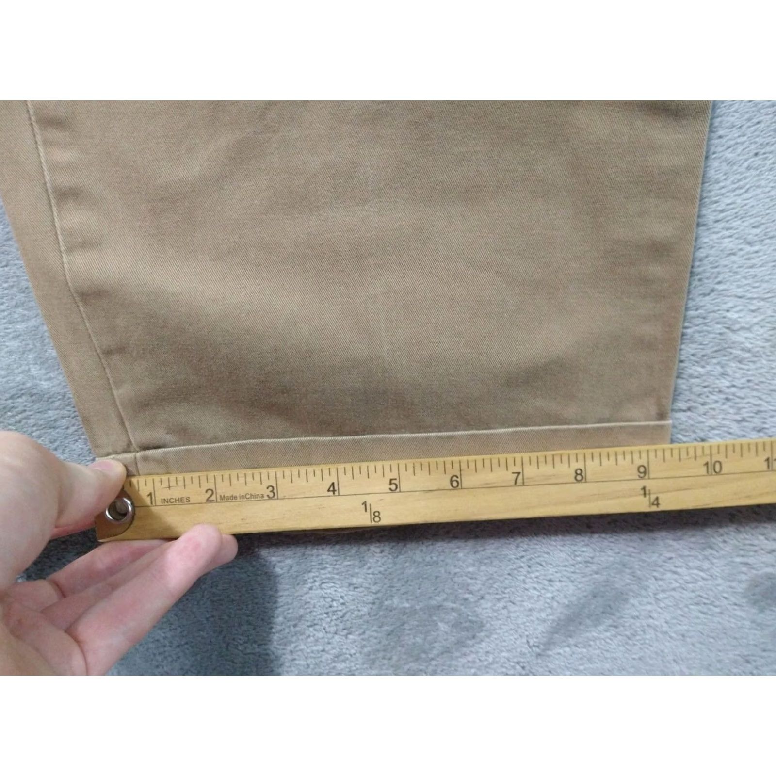 Brooks Brothers Brooks Brothers Pants Mens 38x30 Beige Chino Pleated Cuffed Straight Leg Cotton Size US 38 / EU 54 - 6 Thumbnail