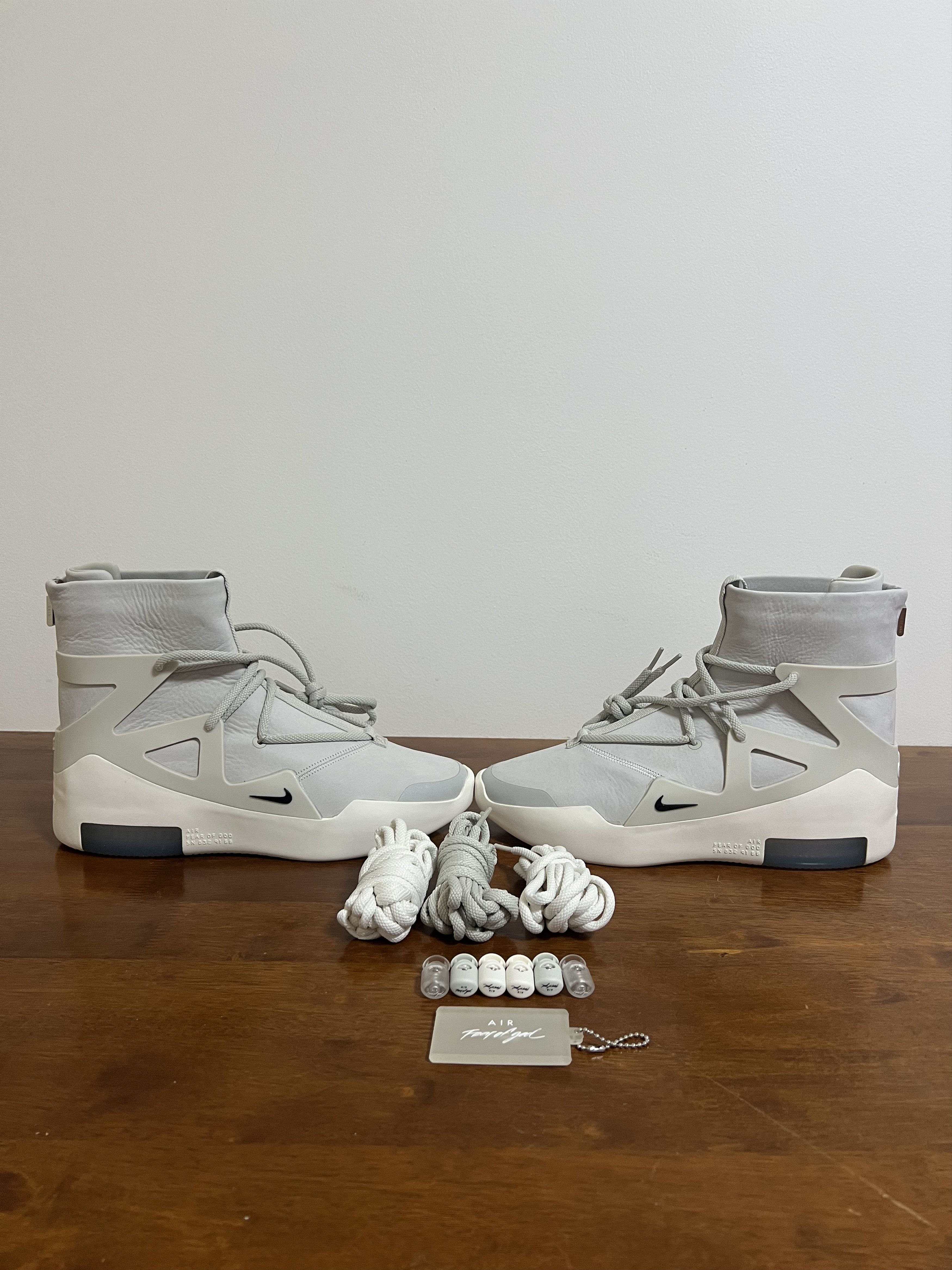 Fear of God × Nike 💚 2019 Fear of God x Nike "Air Fear of God 1" Light Bone Size US 10 / EU 43 - 5 Thumbnail