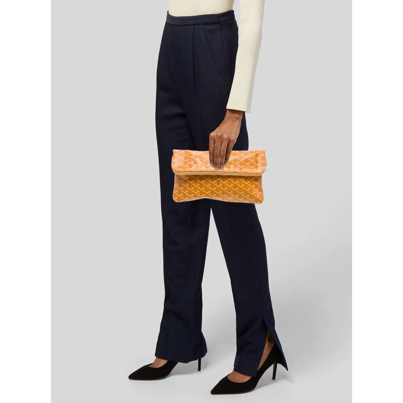 Goyard Saint Marie Clutch Bag Yellow Coated Canvas Travel Pouch Size ONE SIZE - 4 Thumbnail