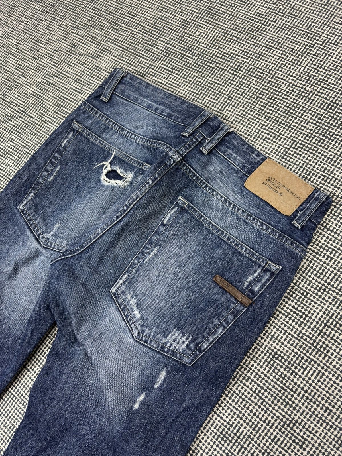 Japanese Brand patchwork distressed boro jeans harajuku style Size US 32 / EU 48 - 6 Thumbnail
