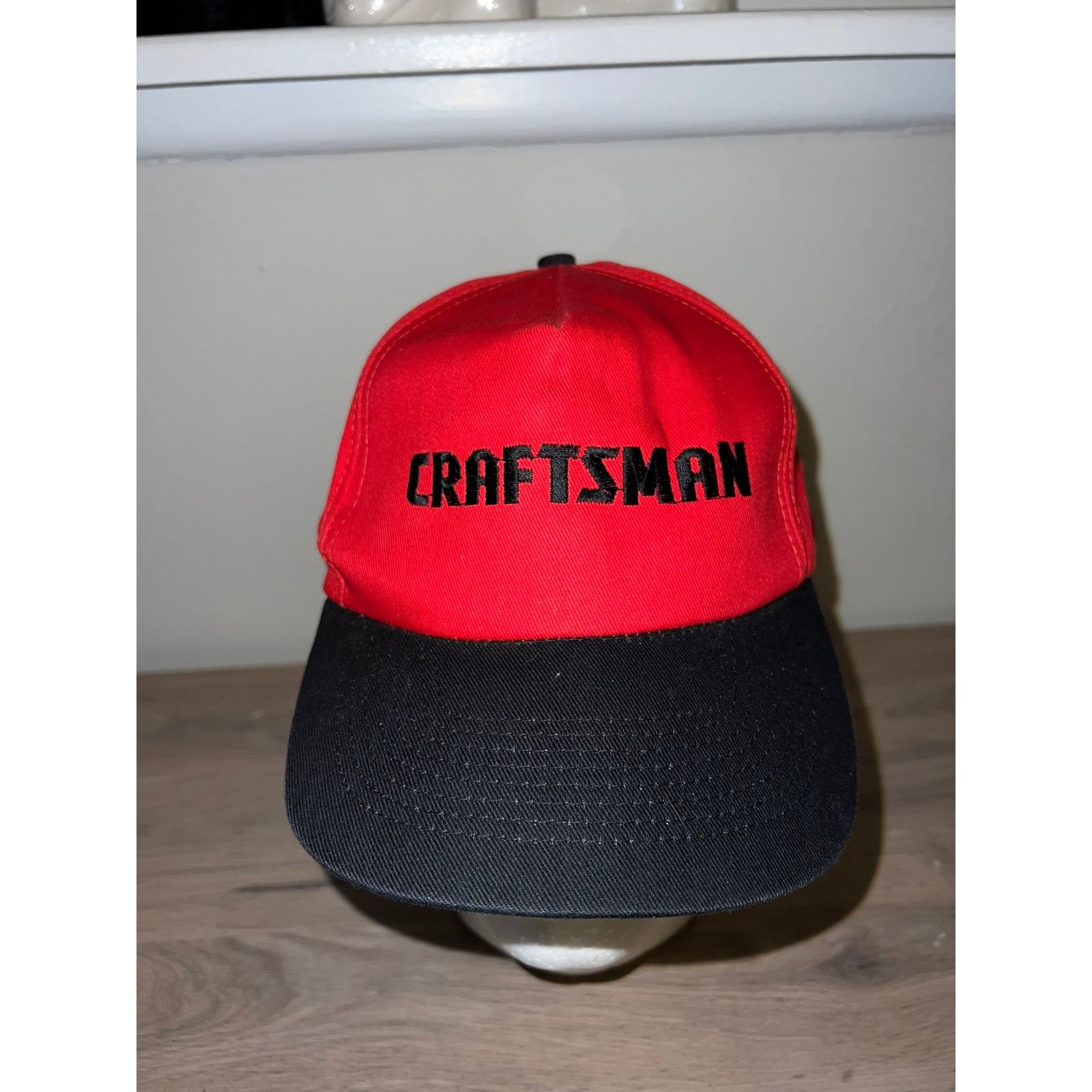Craftsman Vintage Craftsman Hat Red Black Snapback Cap Headwear OS 90s Size ONE SIZE - 2 Thumbnail