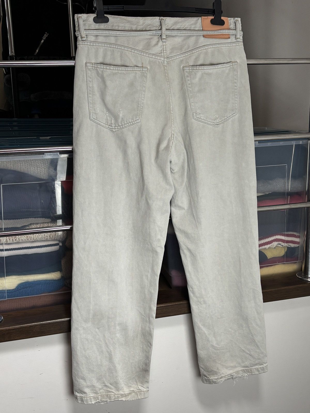 Acne Studios Acne Studios 1991 Toj Pompeii Distressed Loose Denim Pants Size US 36 / EU 52 - 5 Thumbnail