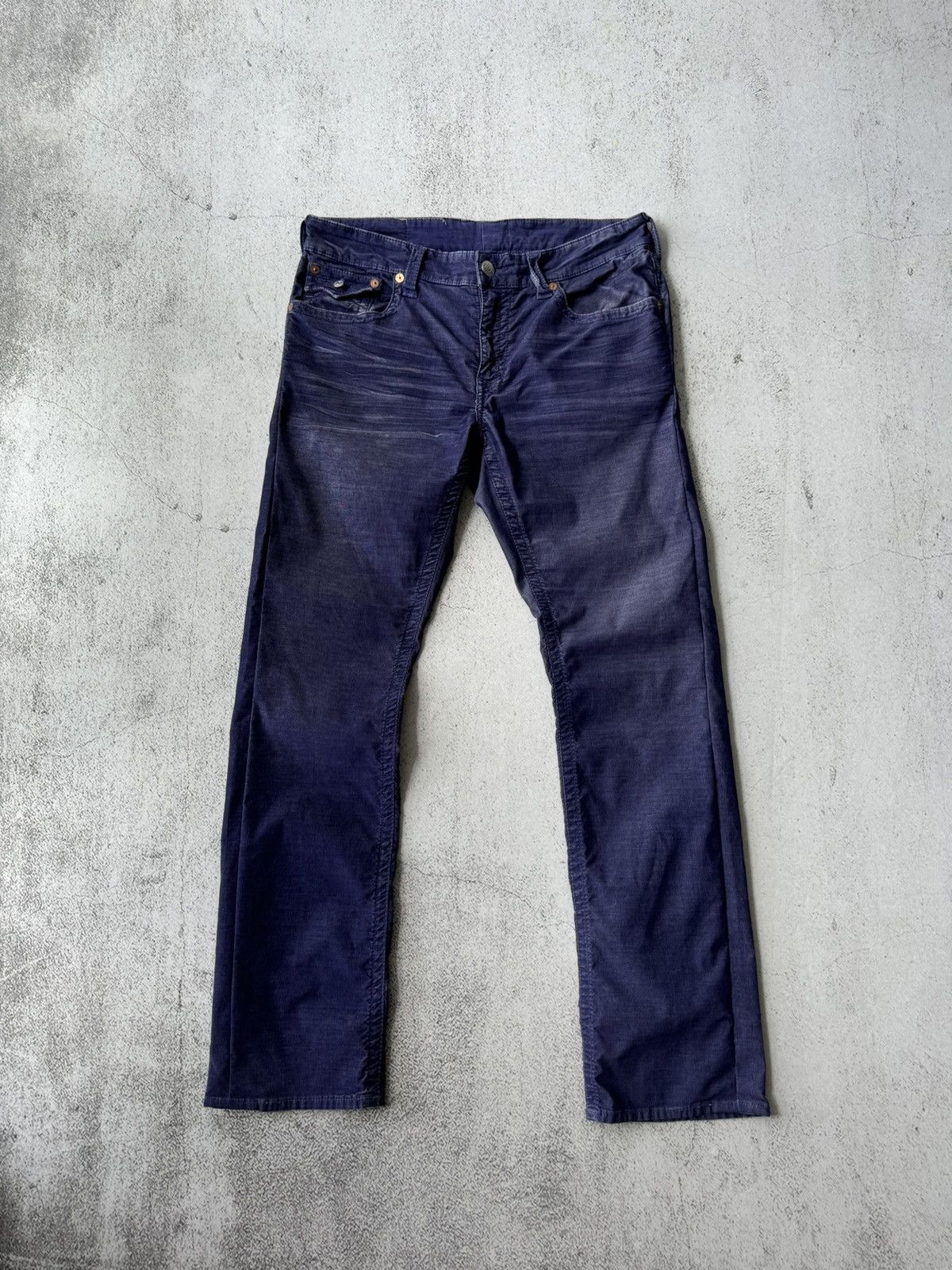 True Religion × Vintage True Religion Budda Purple Corduroy Y2K Pants Size US 33 - 7 Thumbnail