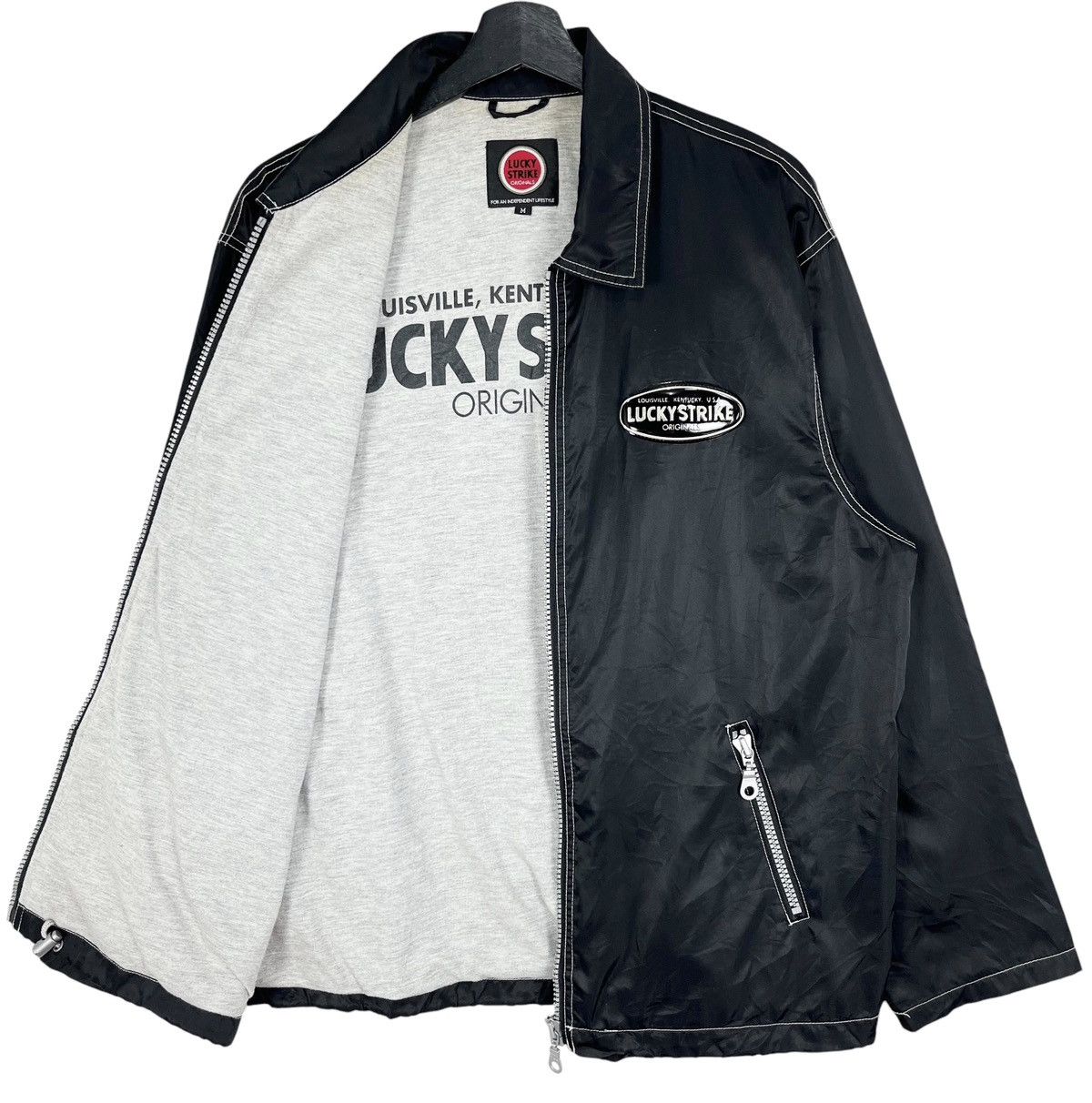 Vintage Vintage Lucky Strike Zipper Light Jacket Size US M / EU 48-50 / 2 - 6 Thumbnail