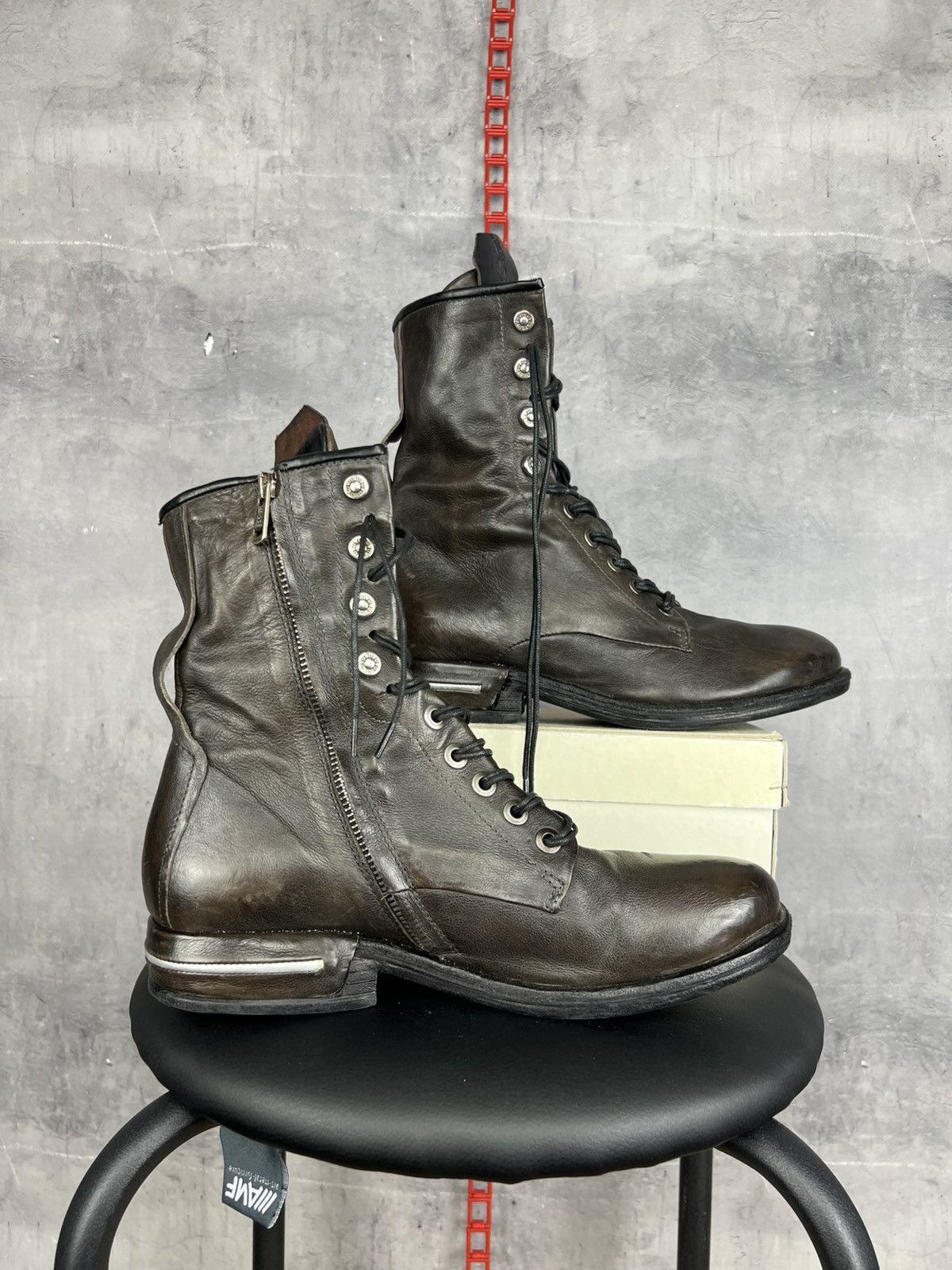 A.S.98 A.S 98 Airstep Brown Leather Boots Size EU41 Size US 11 / IT 41 - 4 Thumbnail