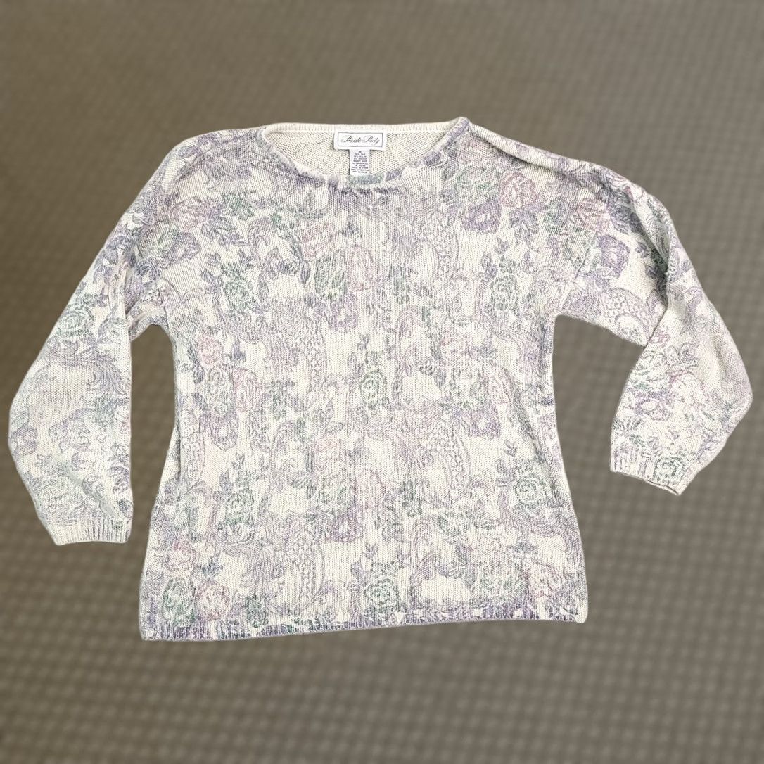 Vintage VINTAGE Private Party Sweater Medium Open Knit Long Sleeve Women's SEE PHOTOS Size M / US 6-8 / IT 42-44 - 1 Thumbnail