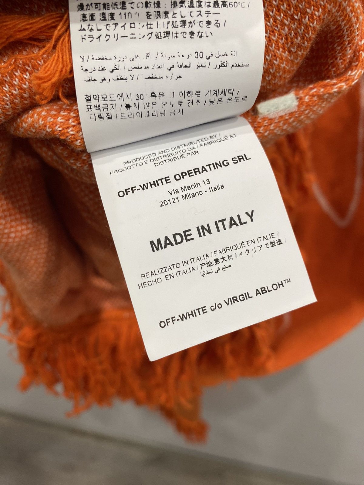 Off-White × Virgil Abloh Off White Virgin Abloh Abstract Arrow Scarf Size ONE SIZE - 6 Thumbnail