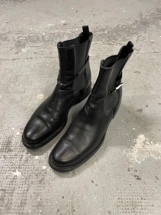 Prada 2000s Prada Black Strap Leather Boots Size US 8 / EU 41 - 3 Thumbnail