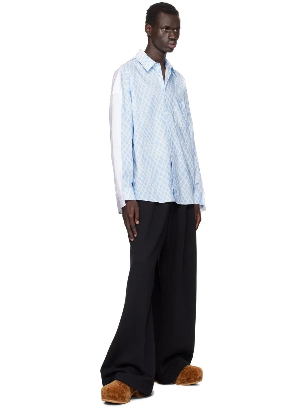 Marni o1w1db11125 Long-Sleeve Button-Down Shirt in Light Blue Size US M / EU 48-50 / 2 - 4 Thumbnail