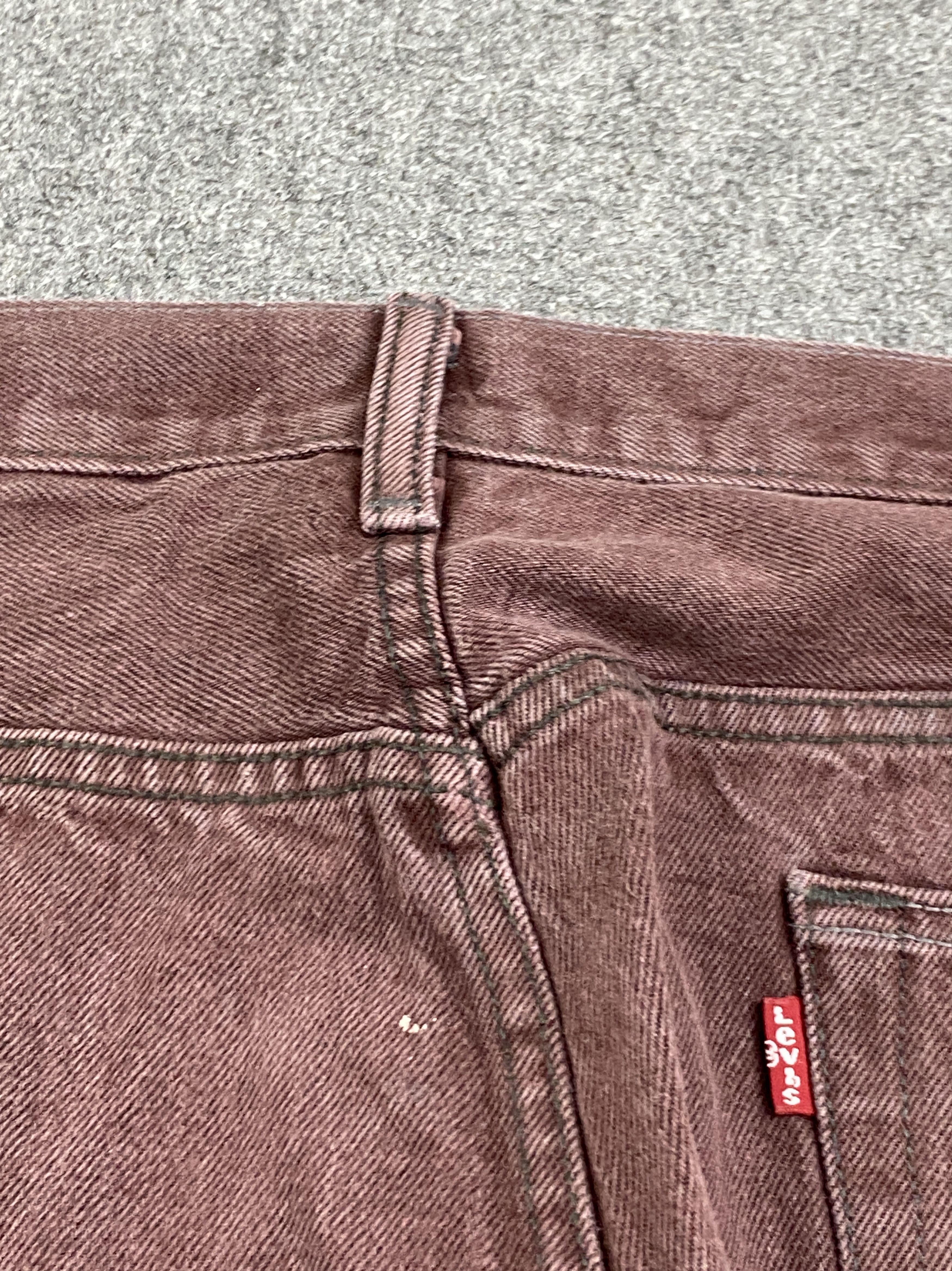 Levi's × Vintage Maroon Colour Vintage Levis 501 Jeans Size US 44 / EU 60 - 22 Thumbnail
