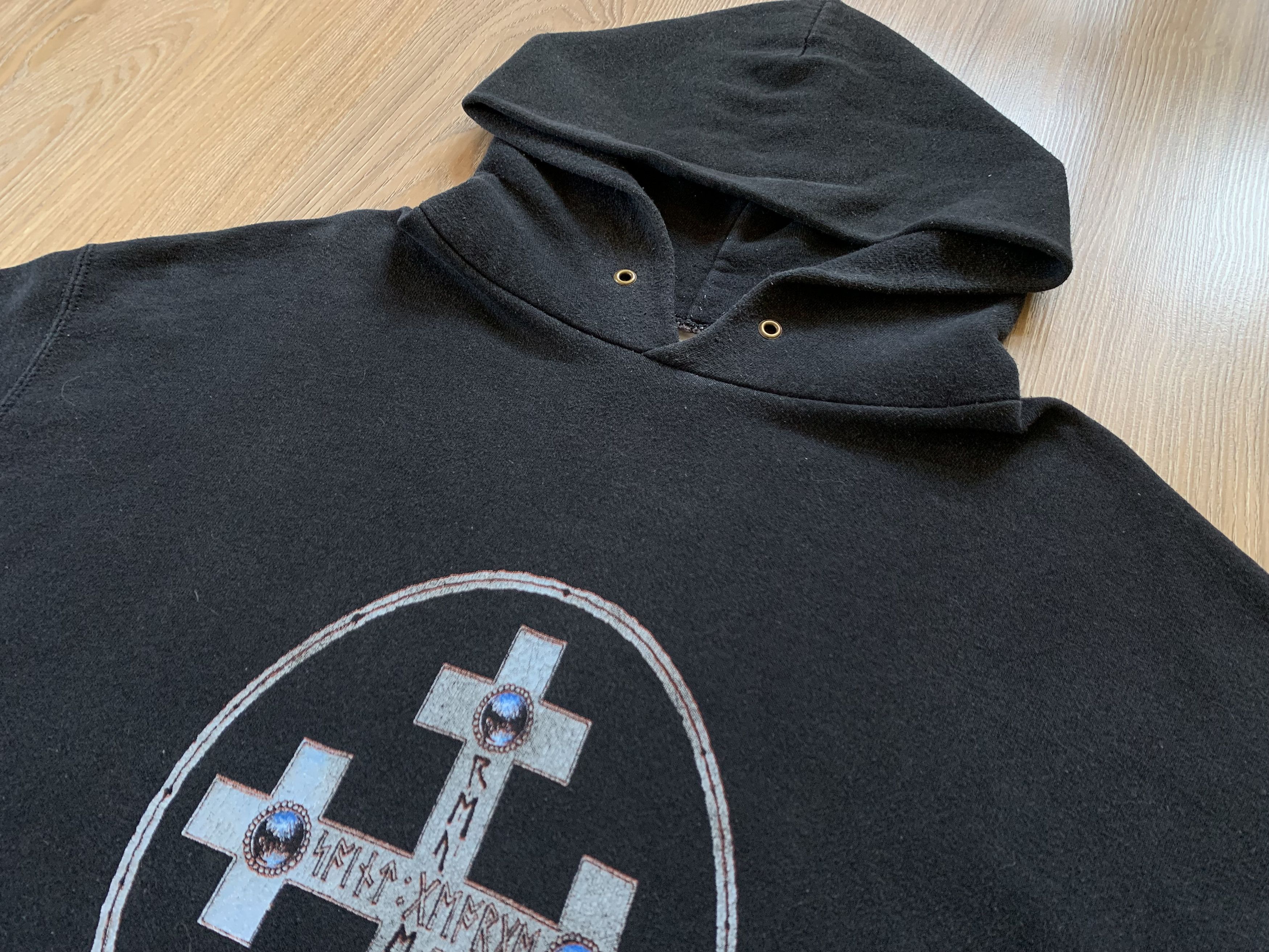 Fruit Of The Loom × Vintage Vintage Bete Noire Black Cotton Hoodie Size US XL / EU 56 / 4 - 6 Thumbnail
